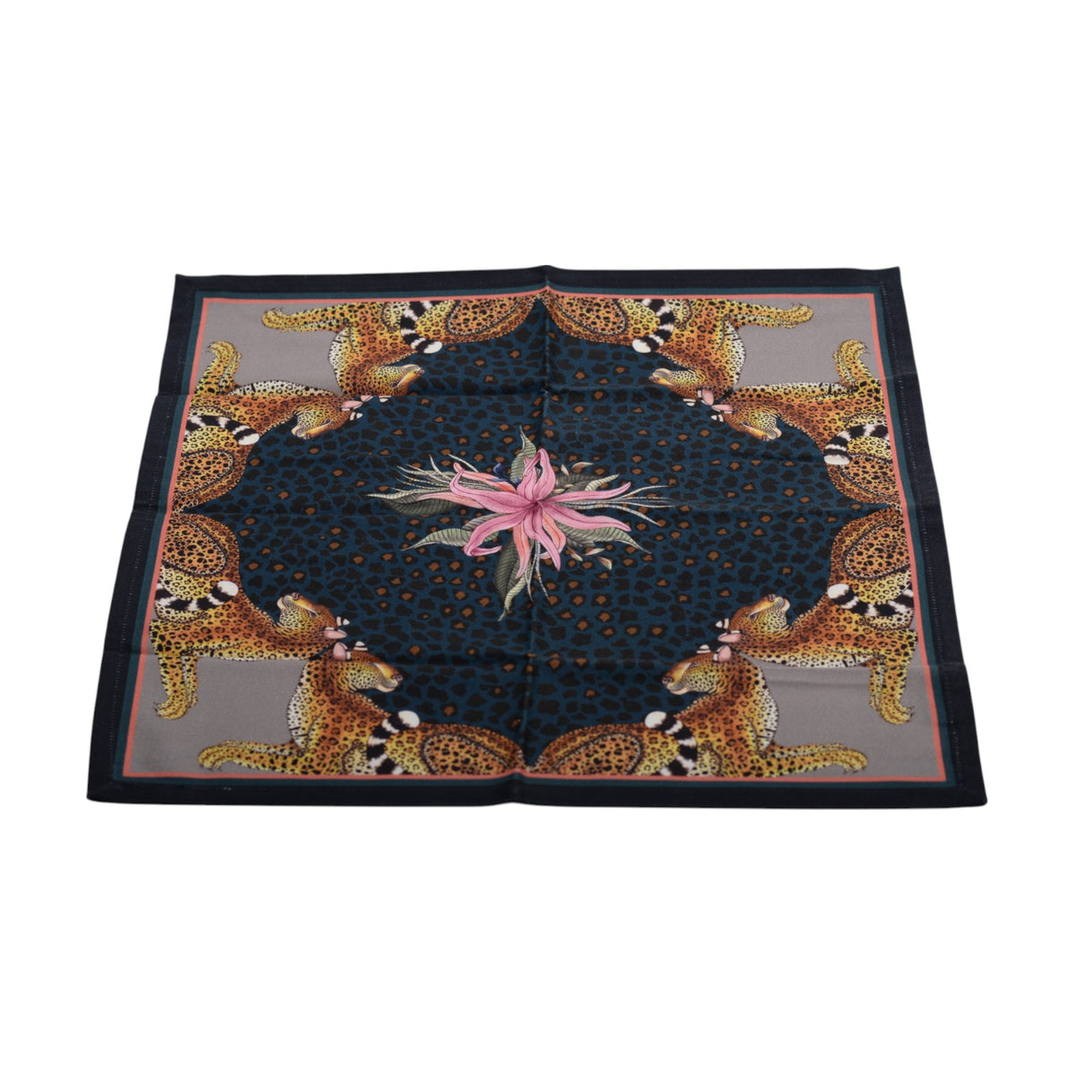 Leopard lily starry night napkin pair