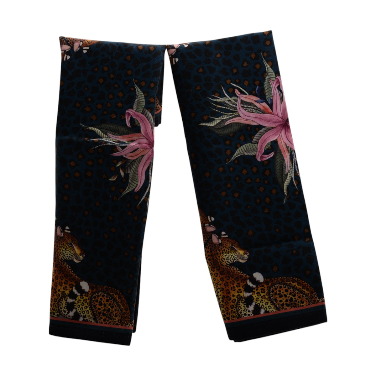Leopard lily starry night napkin pair