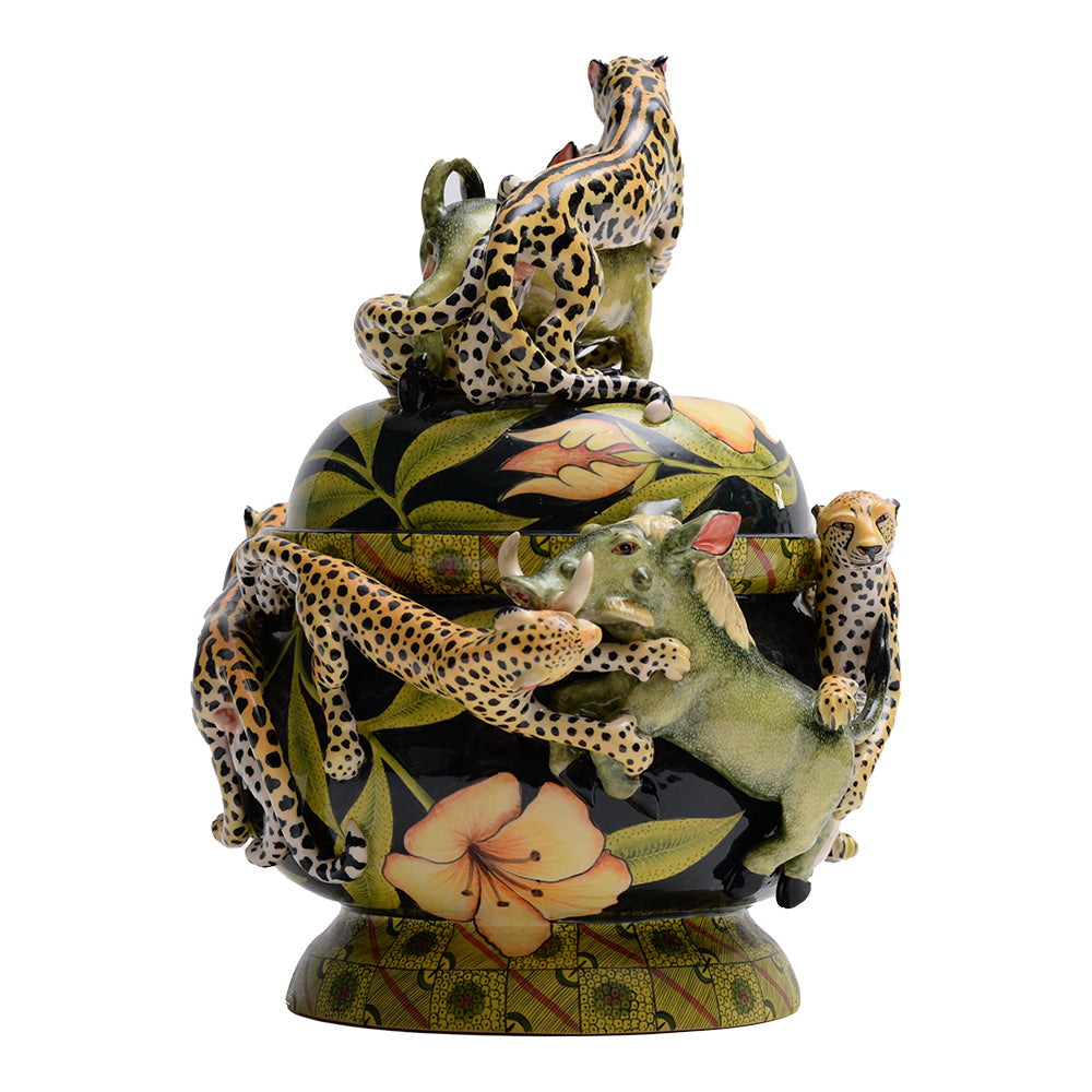 King cheetah & warthog tureen