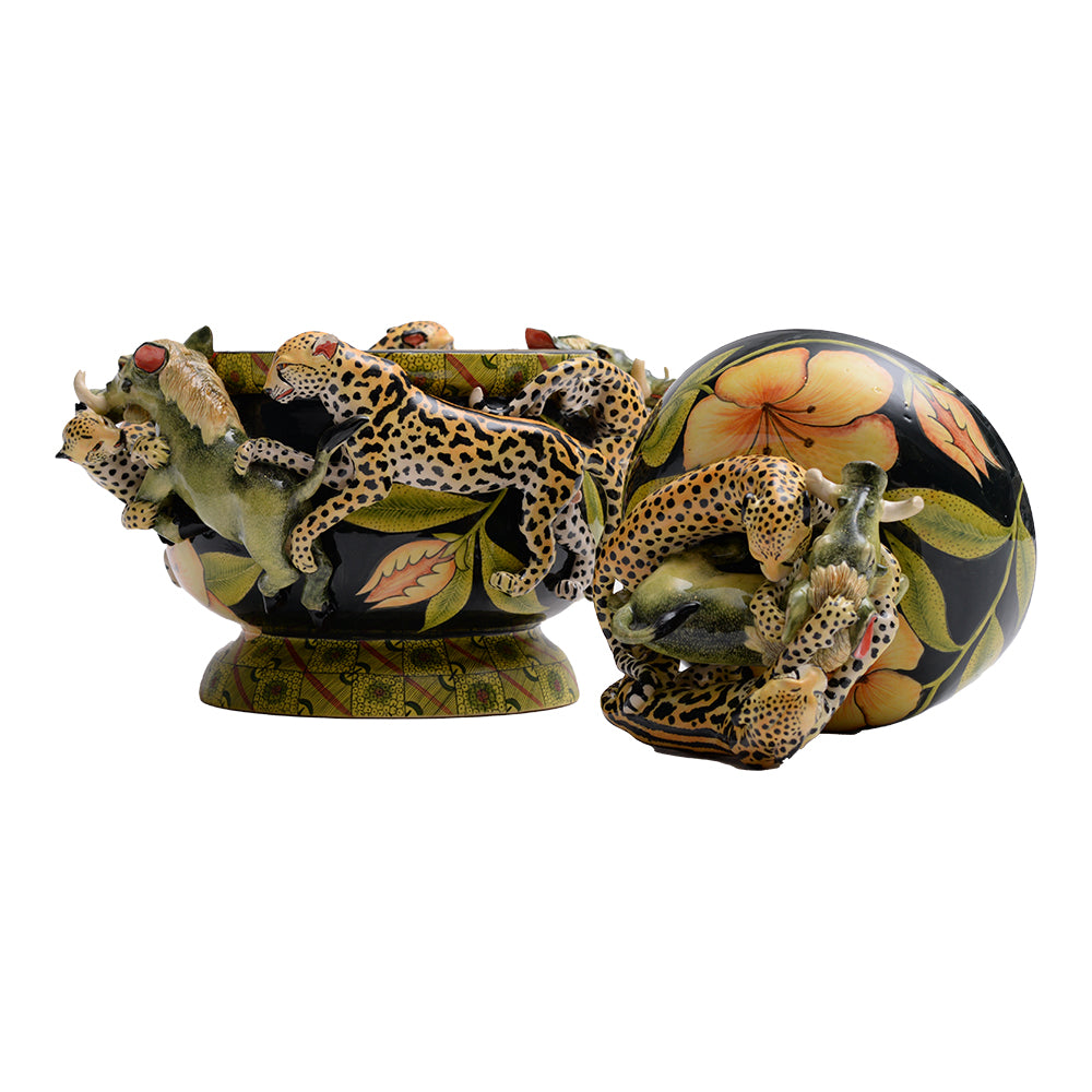 King cheetah & warthog tureen
