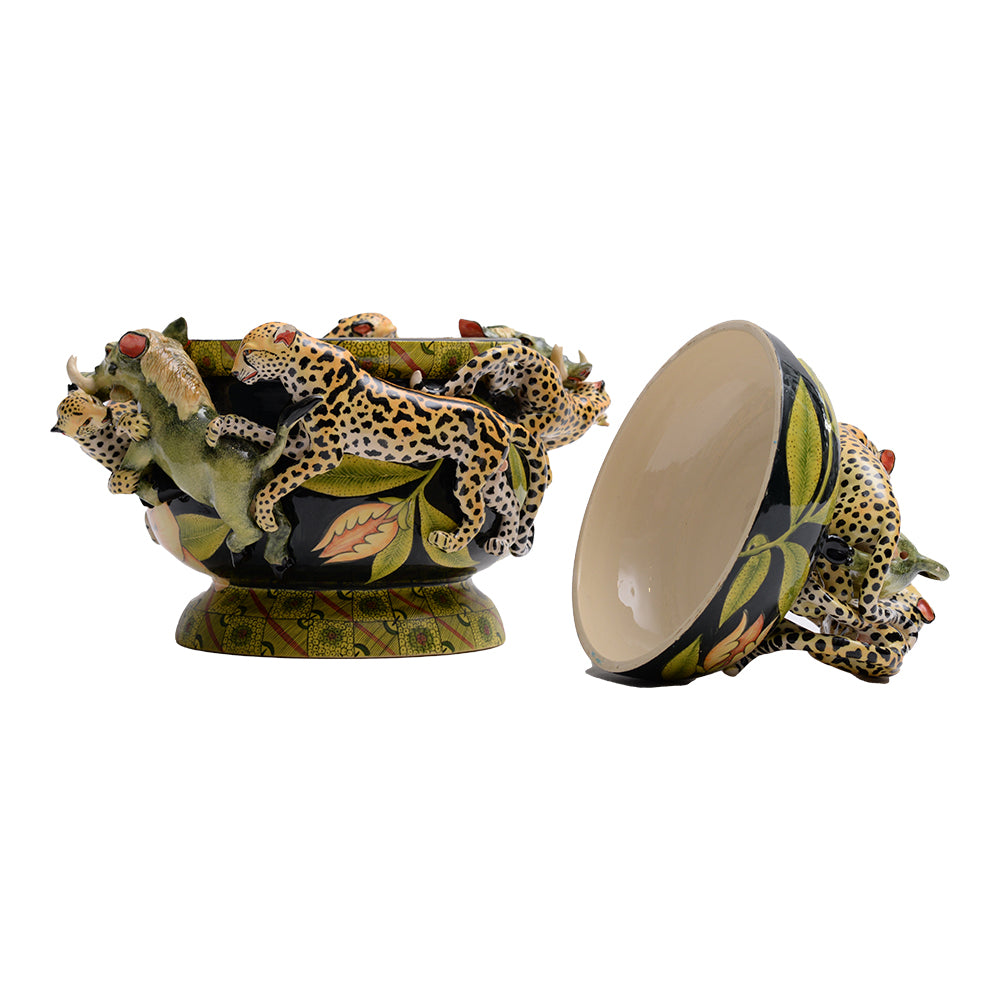 King cheetah & warthog tureen