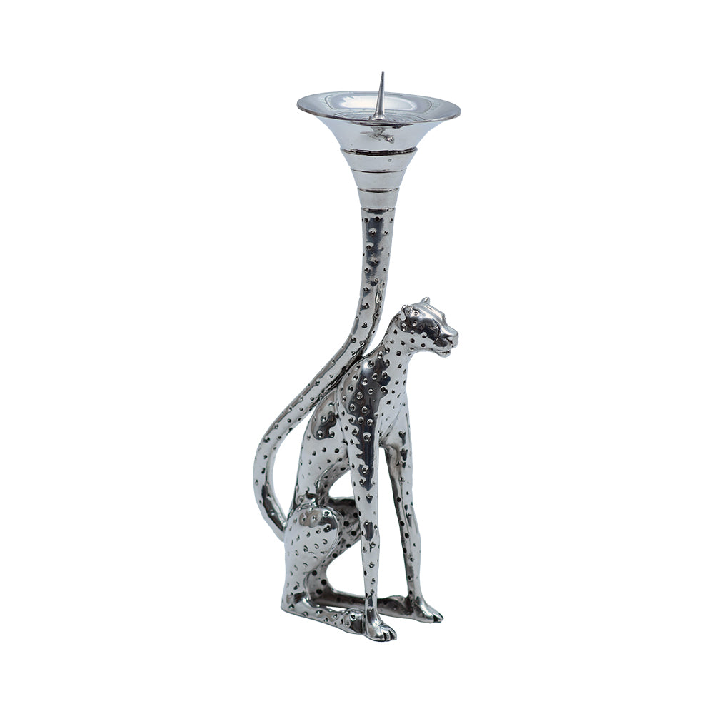 Cheetah candlestick