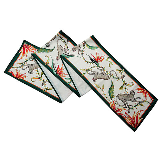 Monkey paradise chalk large runner