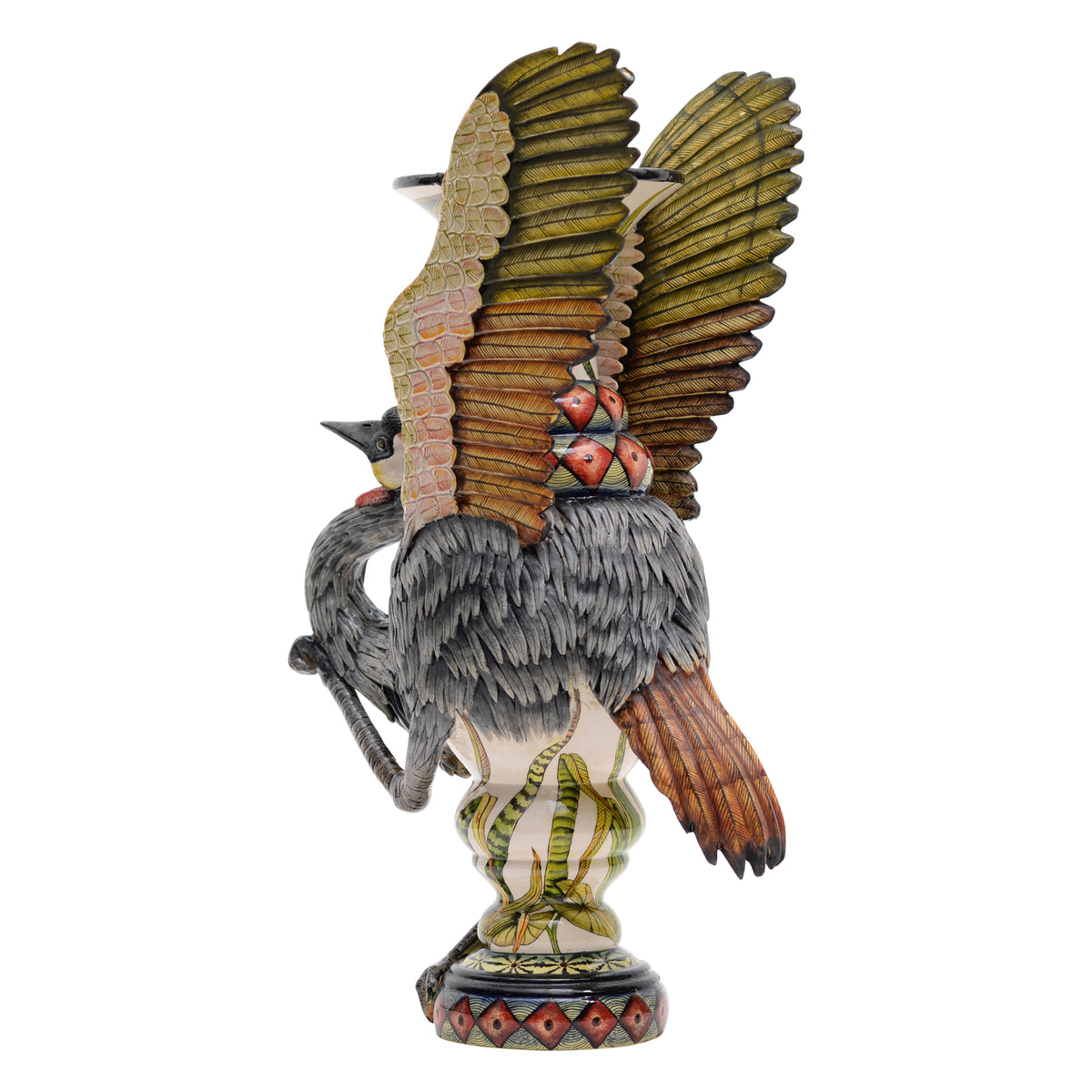Royal crane vase