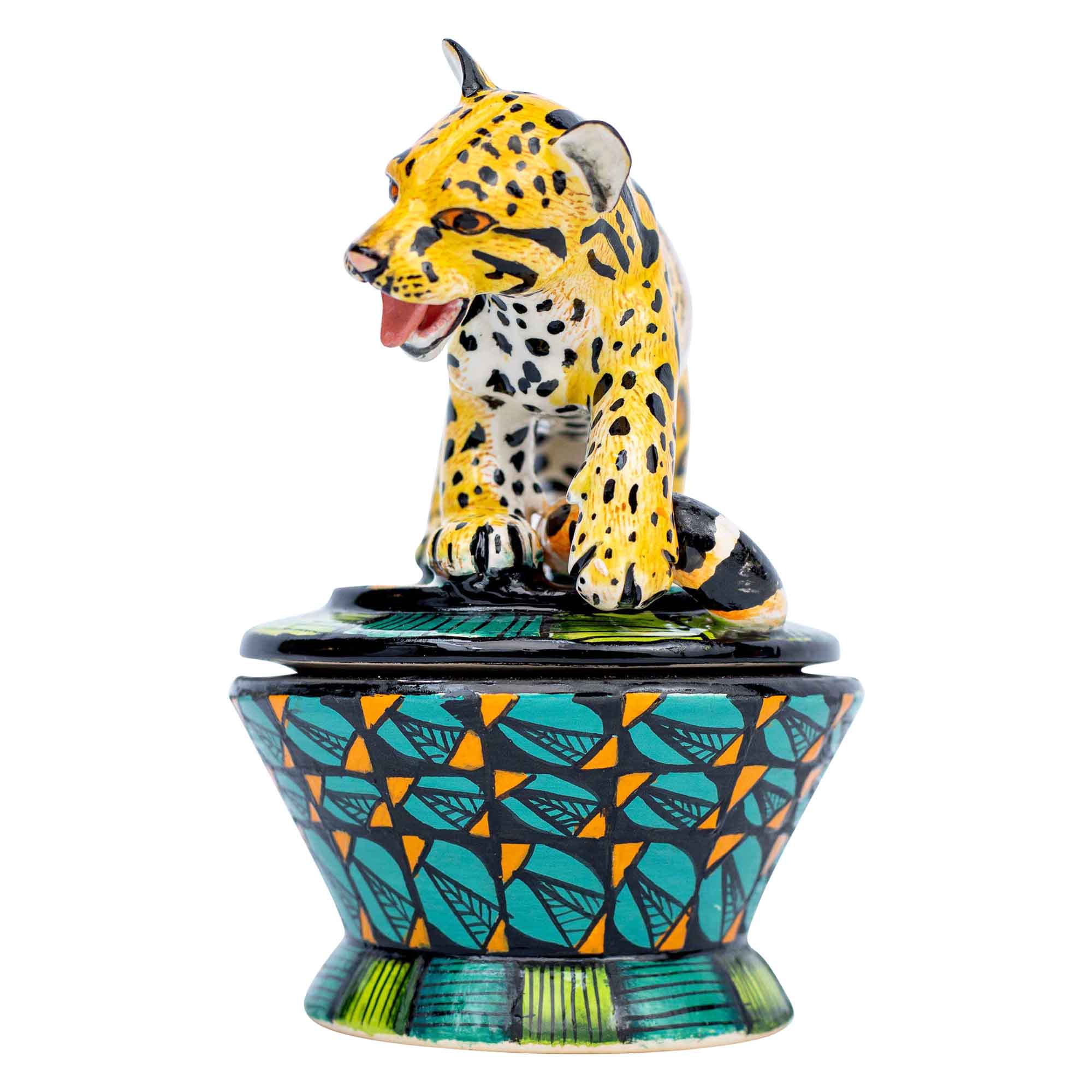 Clouded  leopard jewelry Box
