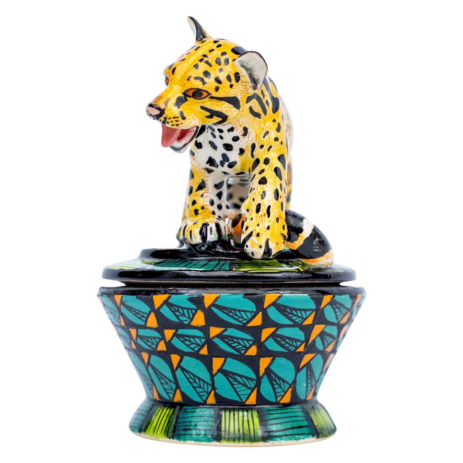 Clouded  leopard jewelry Box
