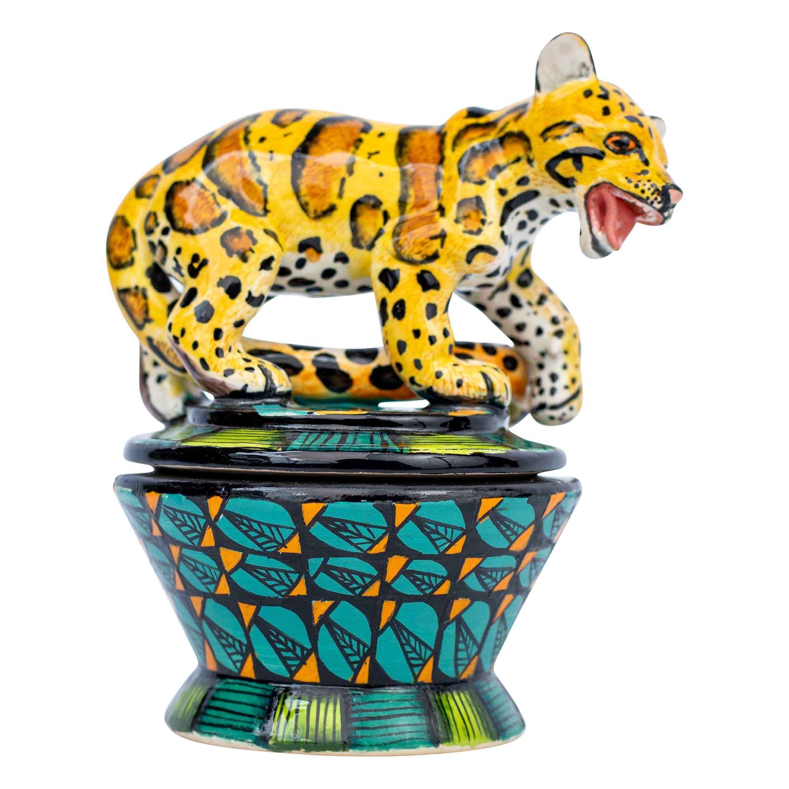 Clouded  leopard jewelry Box
