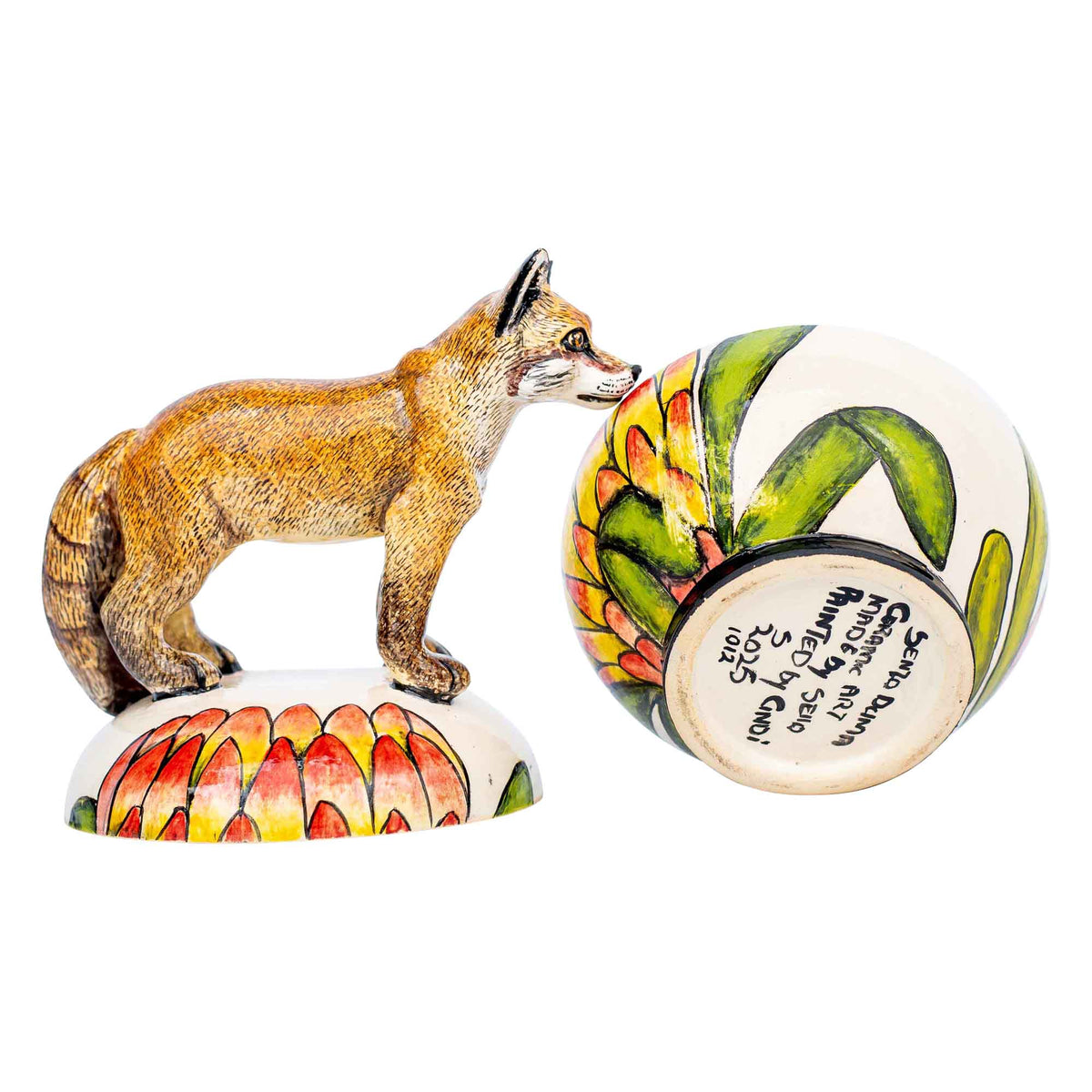African fox jewelry box