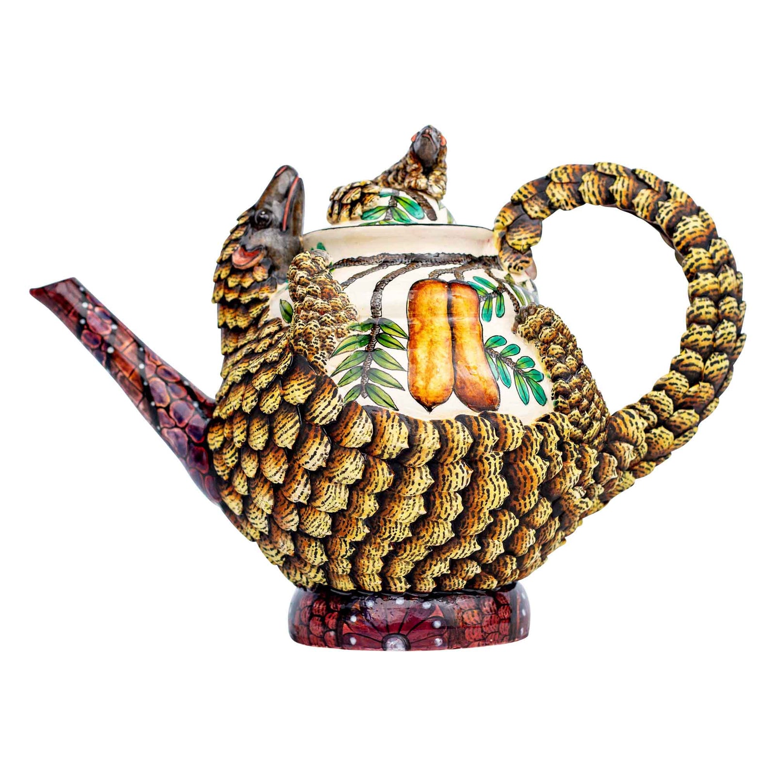 Pangolin & tephrosia vogel tree teapot
