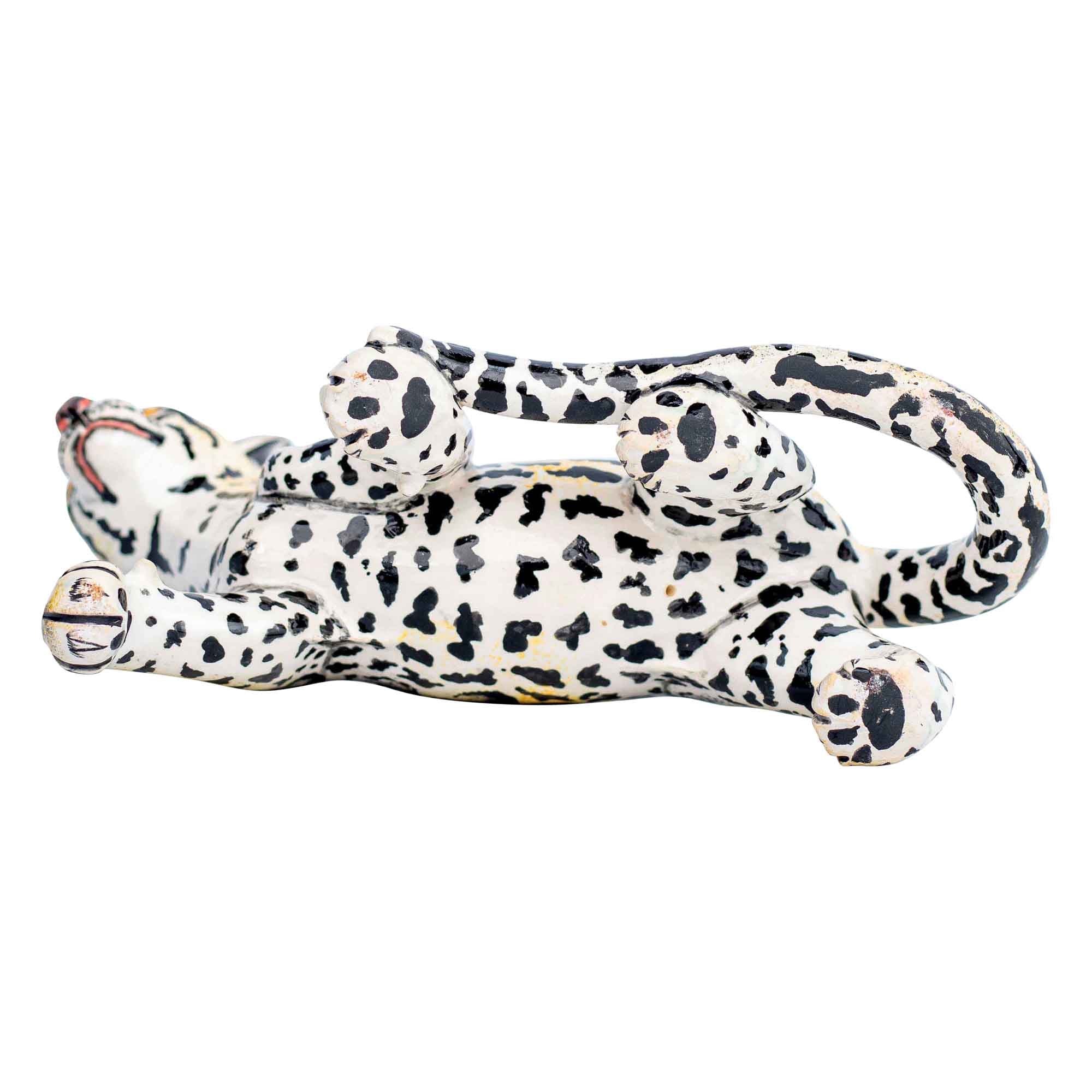 Clouded leopard sculpture