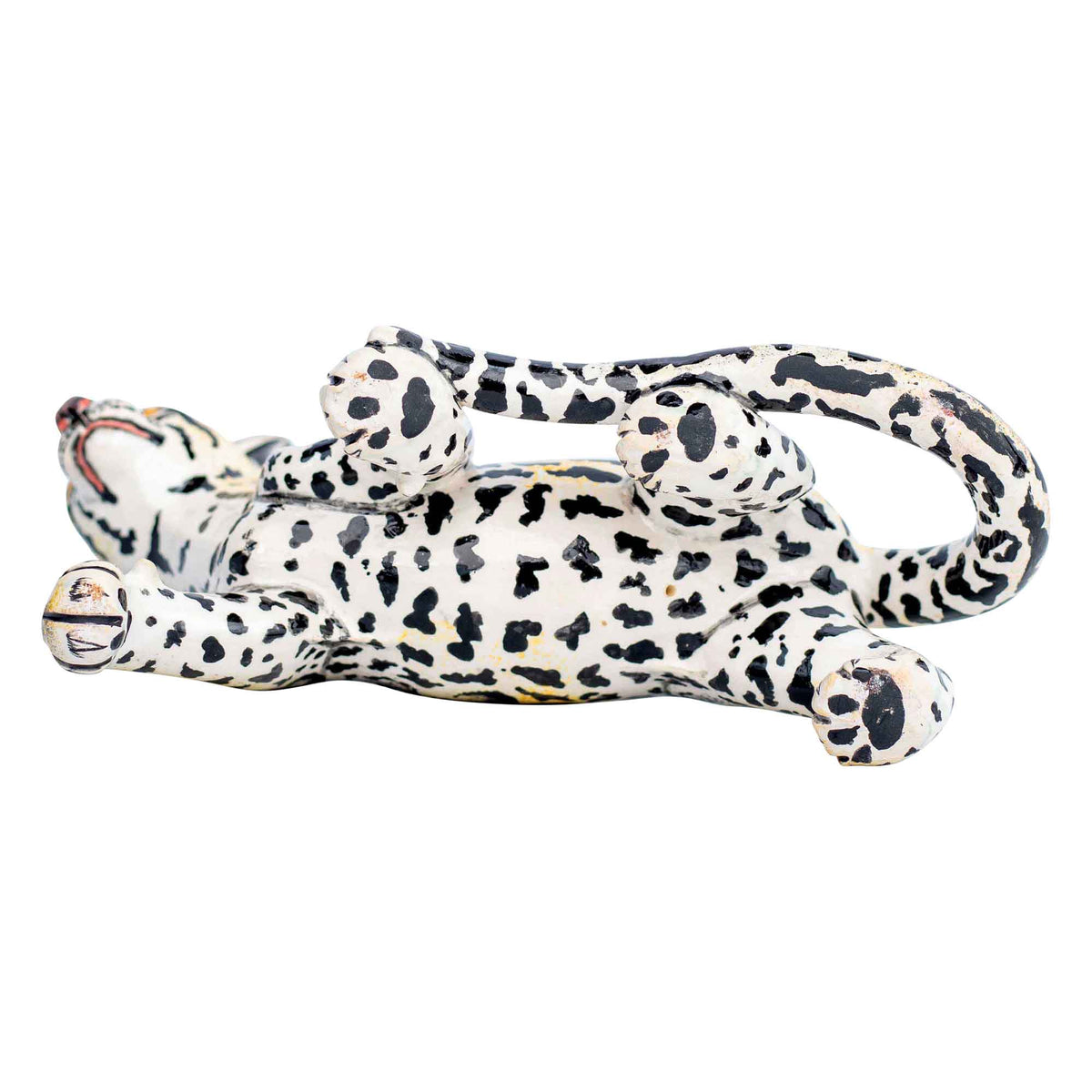 Clouded leopard sculpture