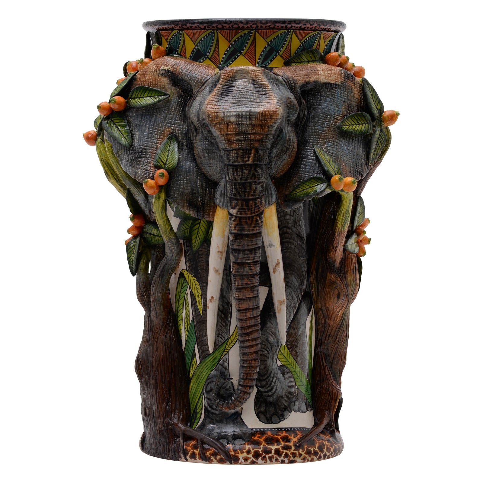 Elephant & amarula tree vase