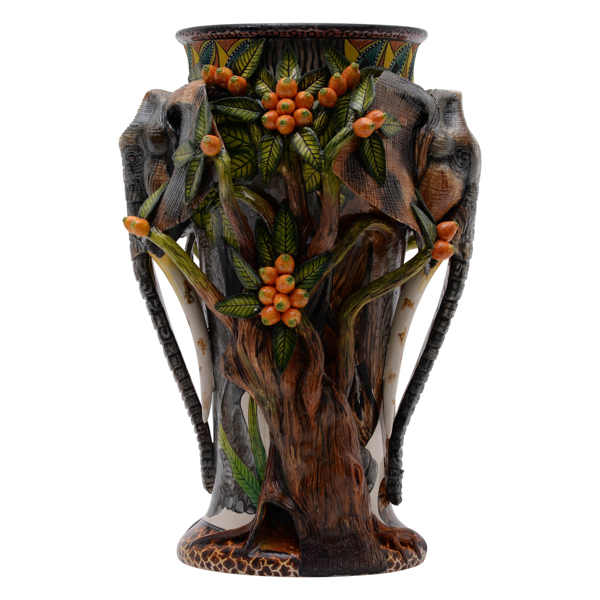 Elephant & amarula tree vase