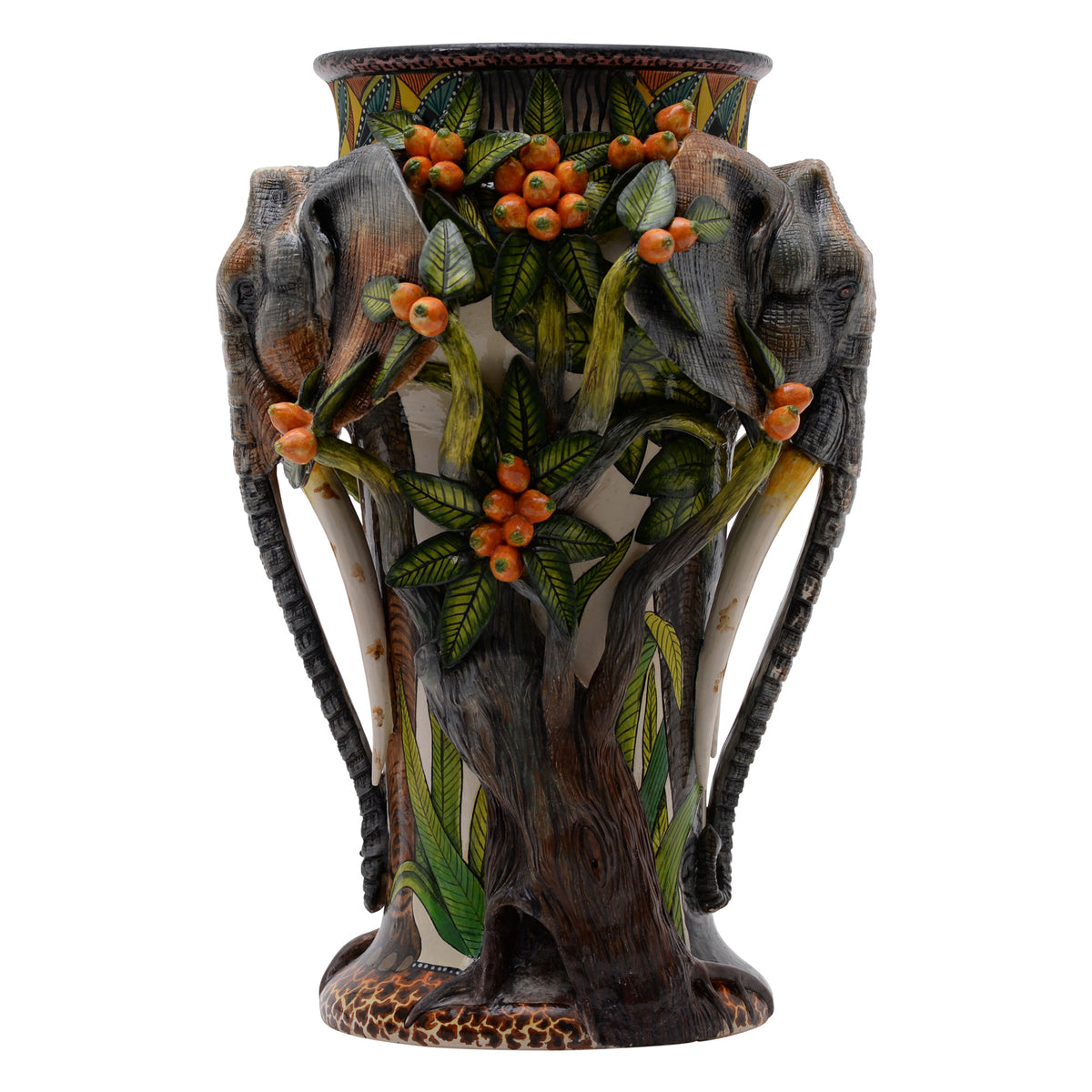 Elephant & amarula tree vase