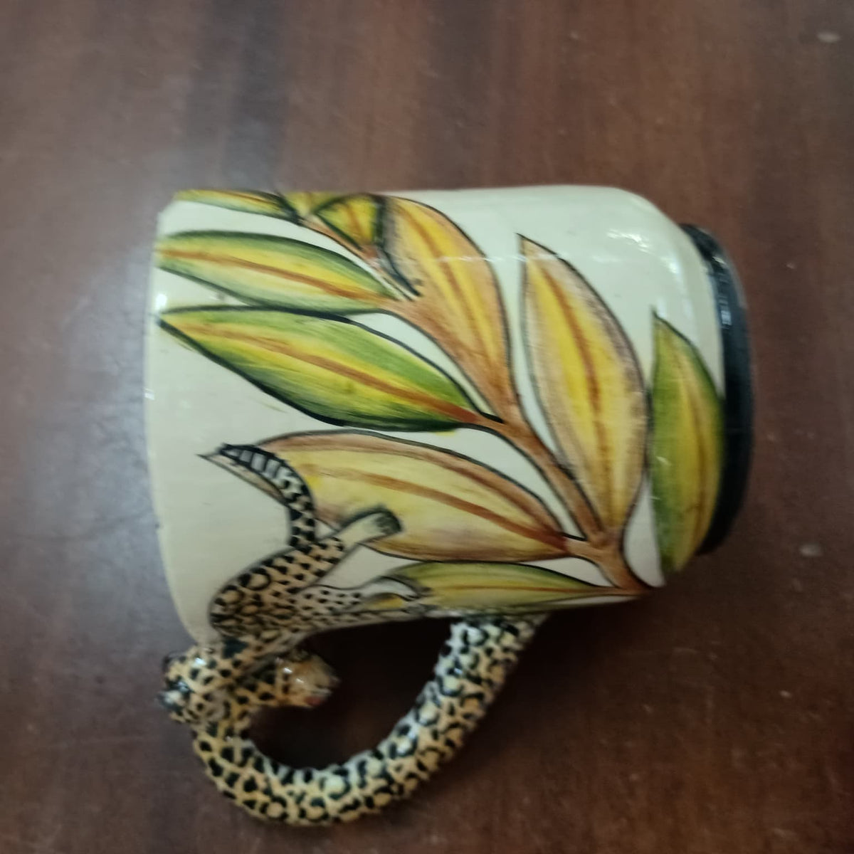 Leopard & cub mug