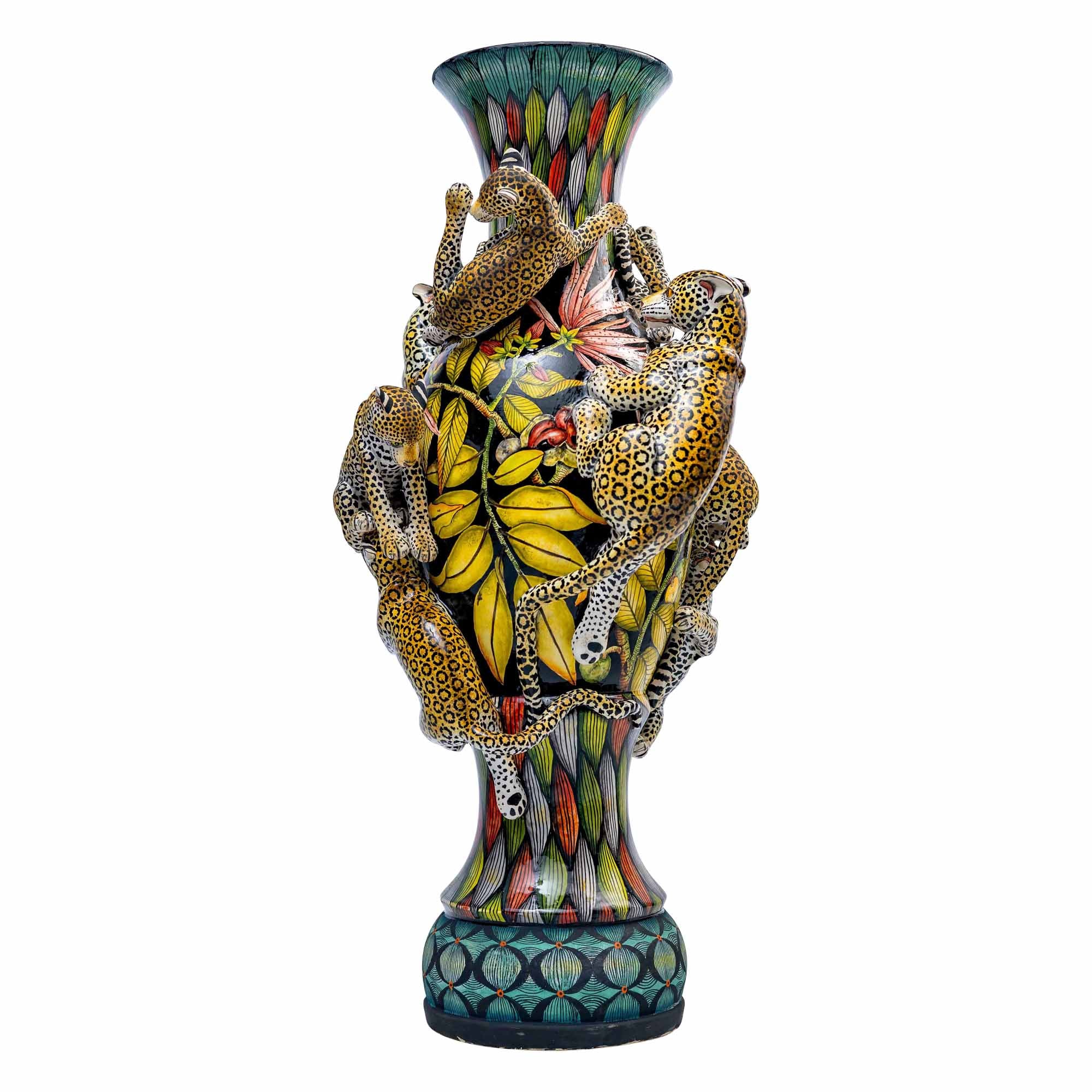 Leopard Vase