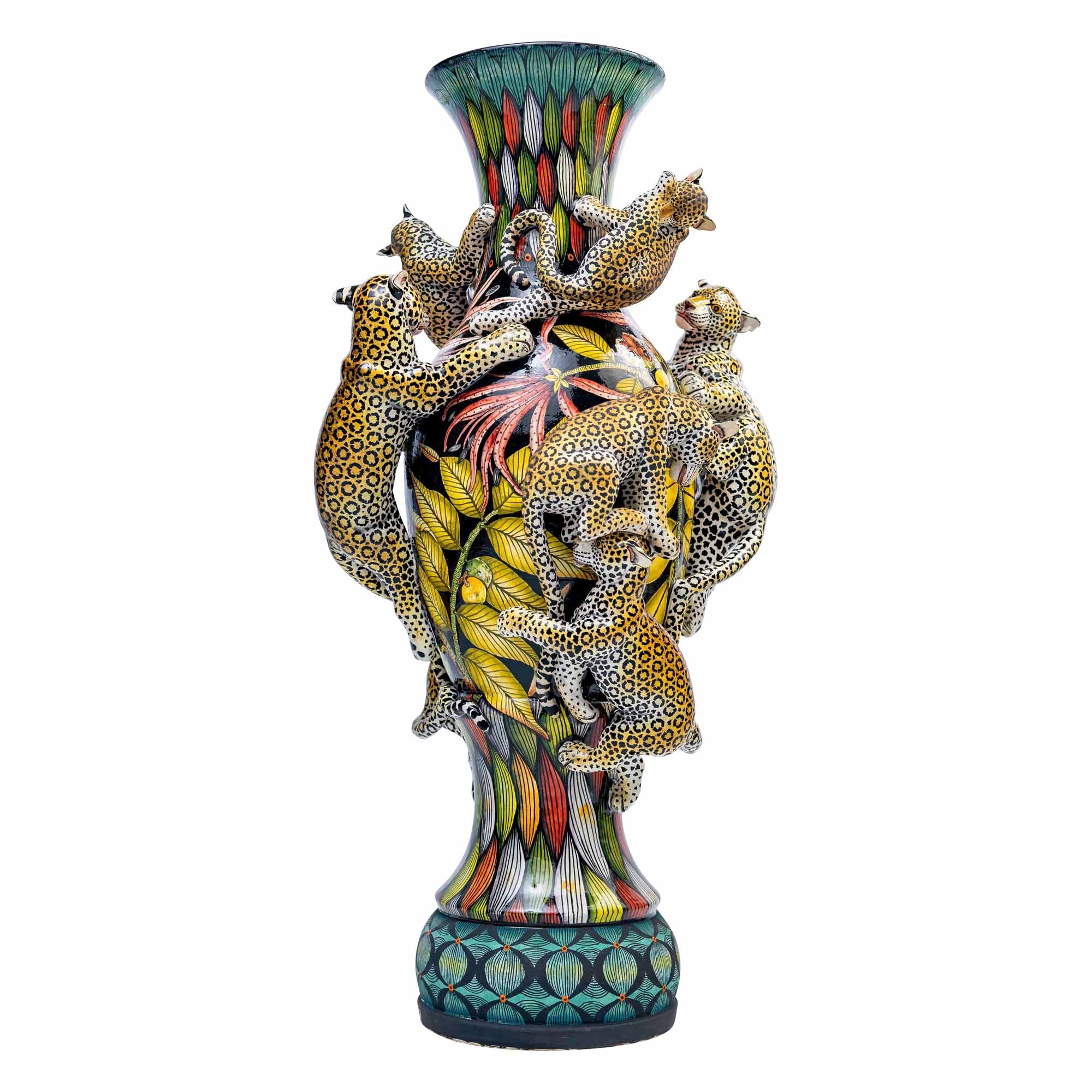 Leopard Vase