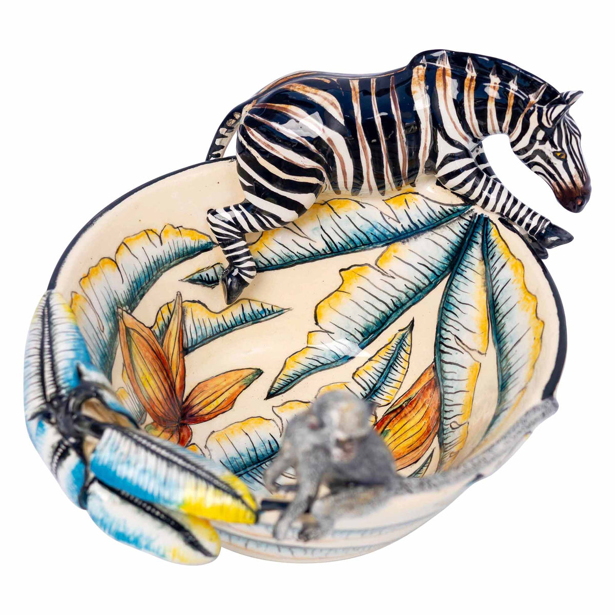 Zebra & Monkey Bowl