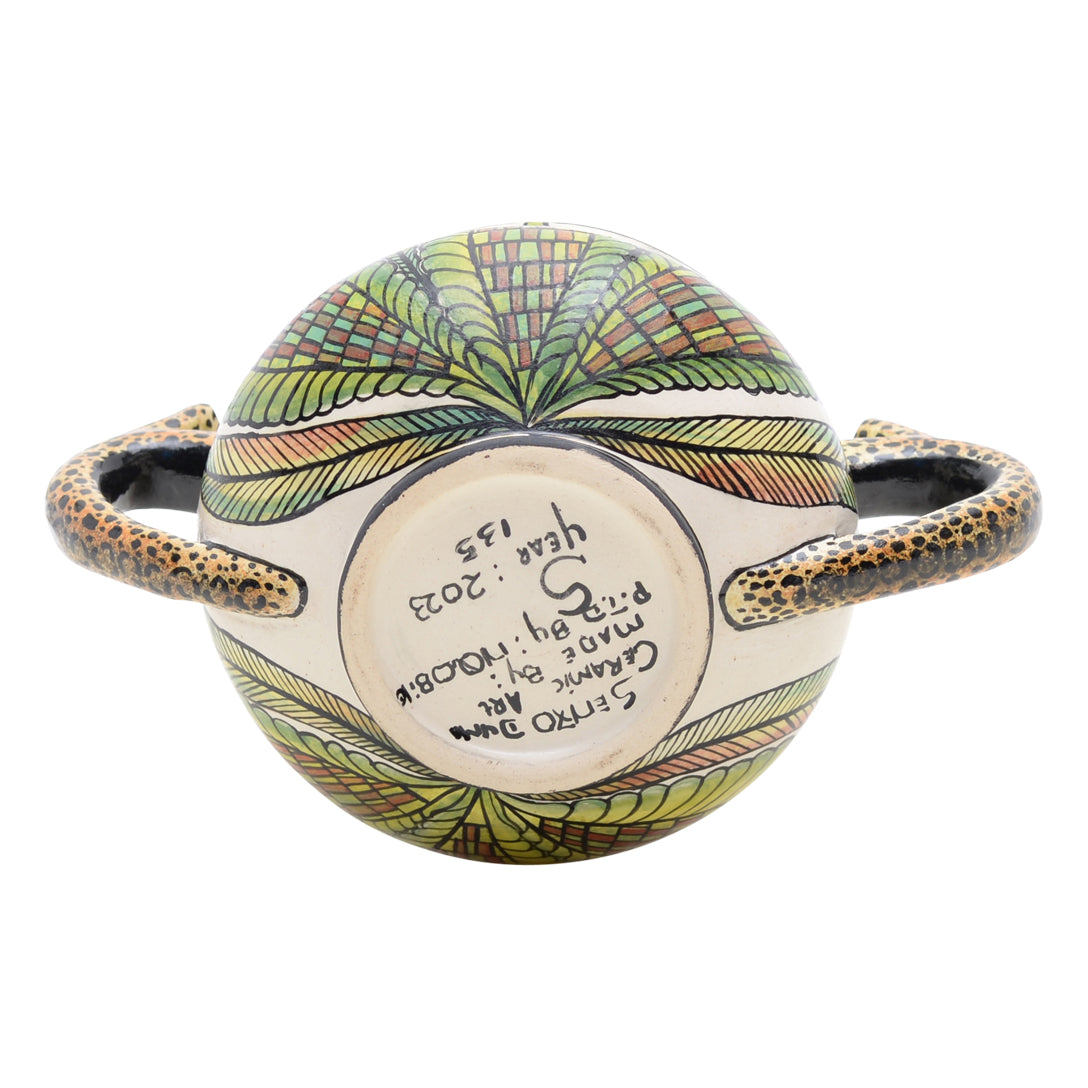 Leopard sugar pot