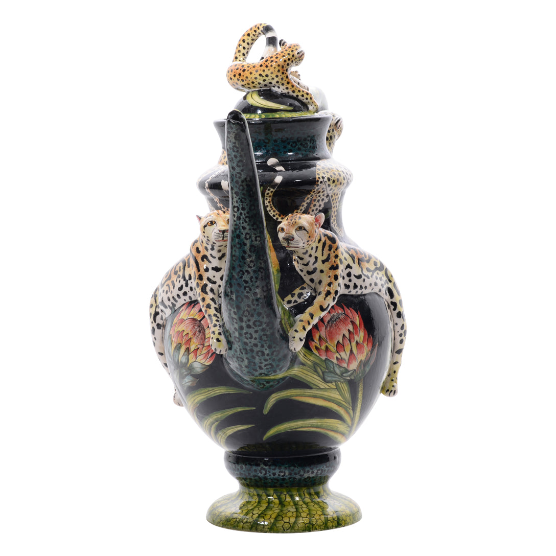 Leopard teapot