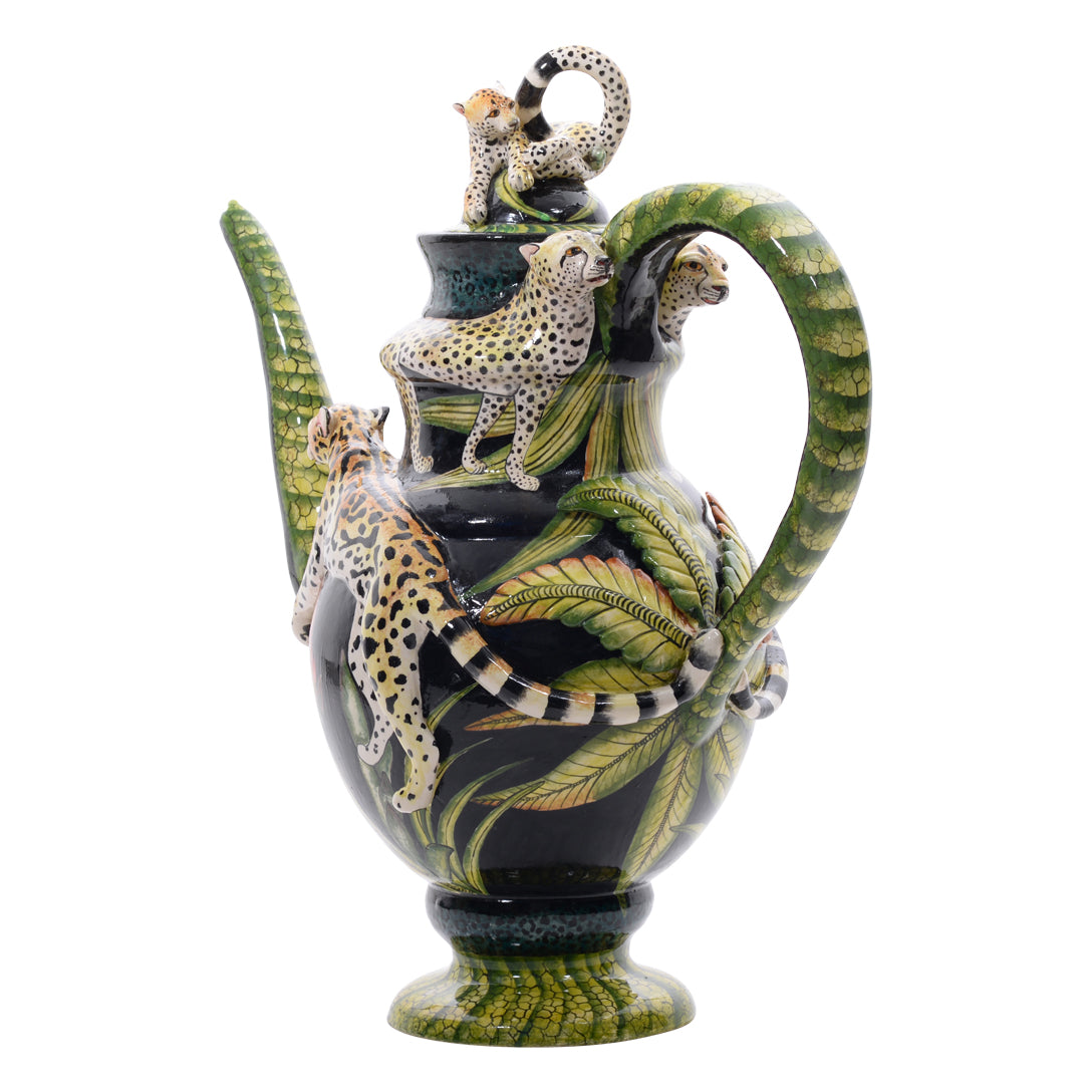 Leopard teapot