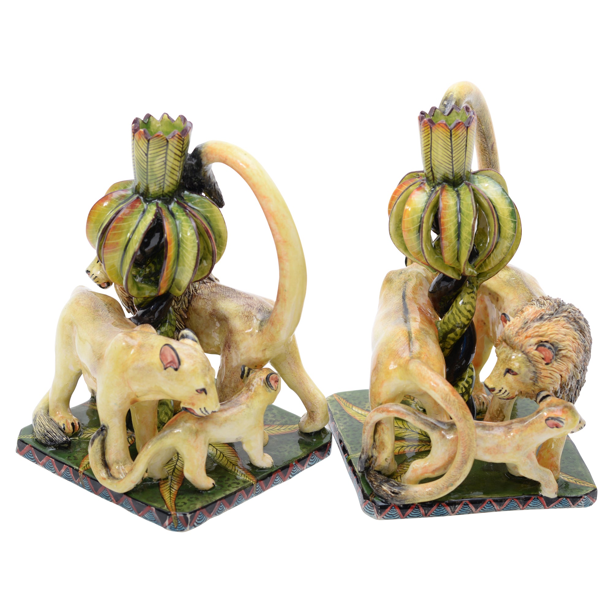 Lion Candlesticks