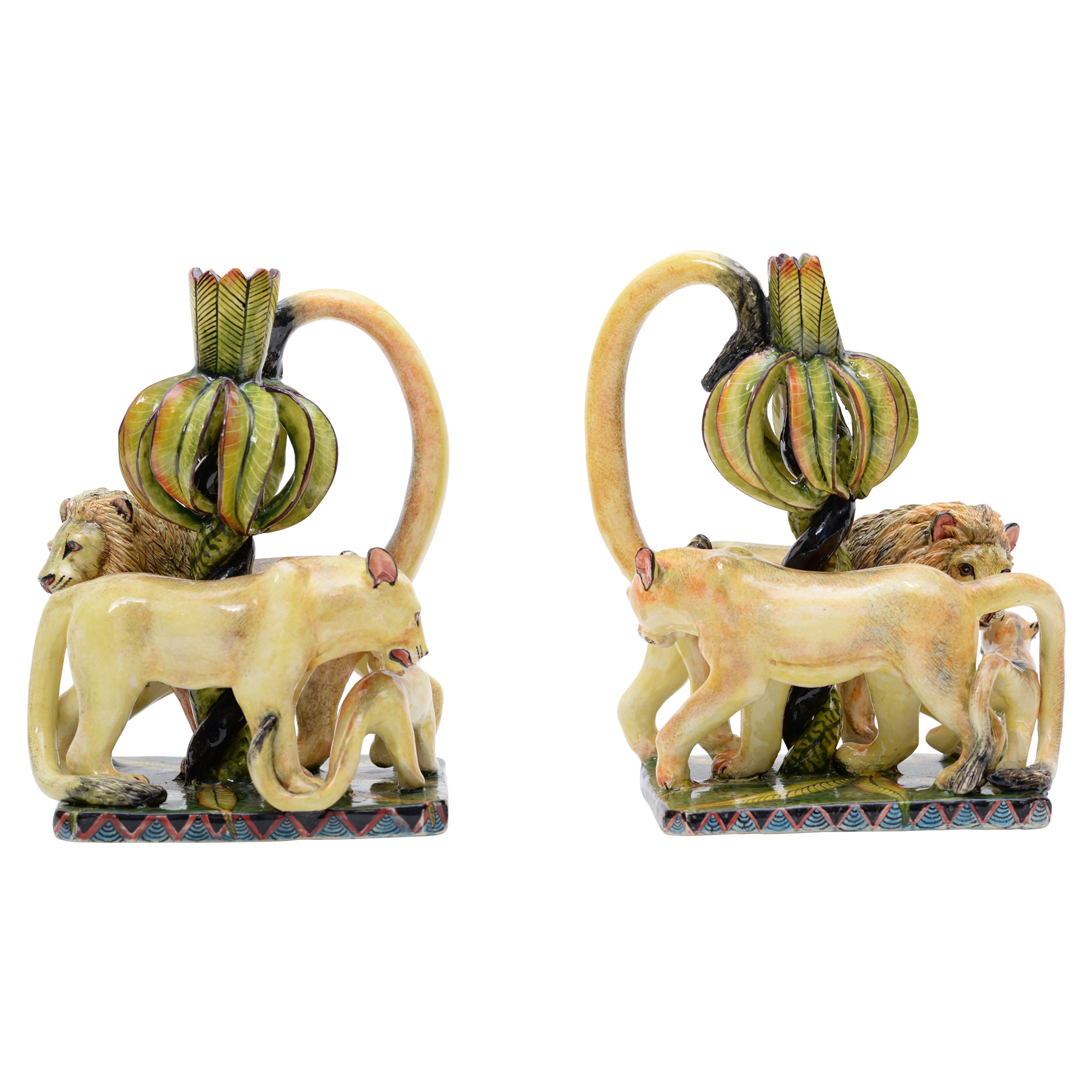 Lion Candlesticks