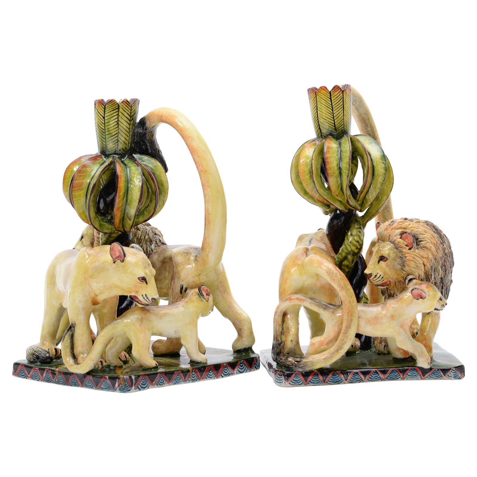 Lion Candlesticks