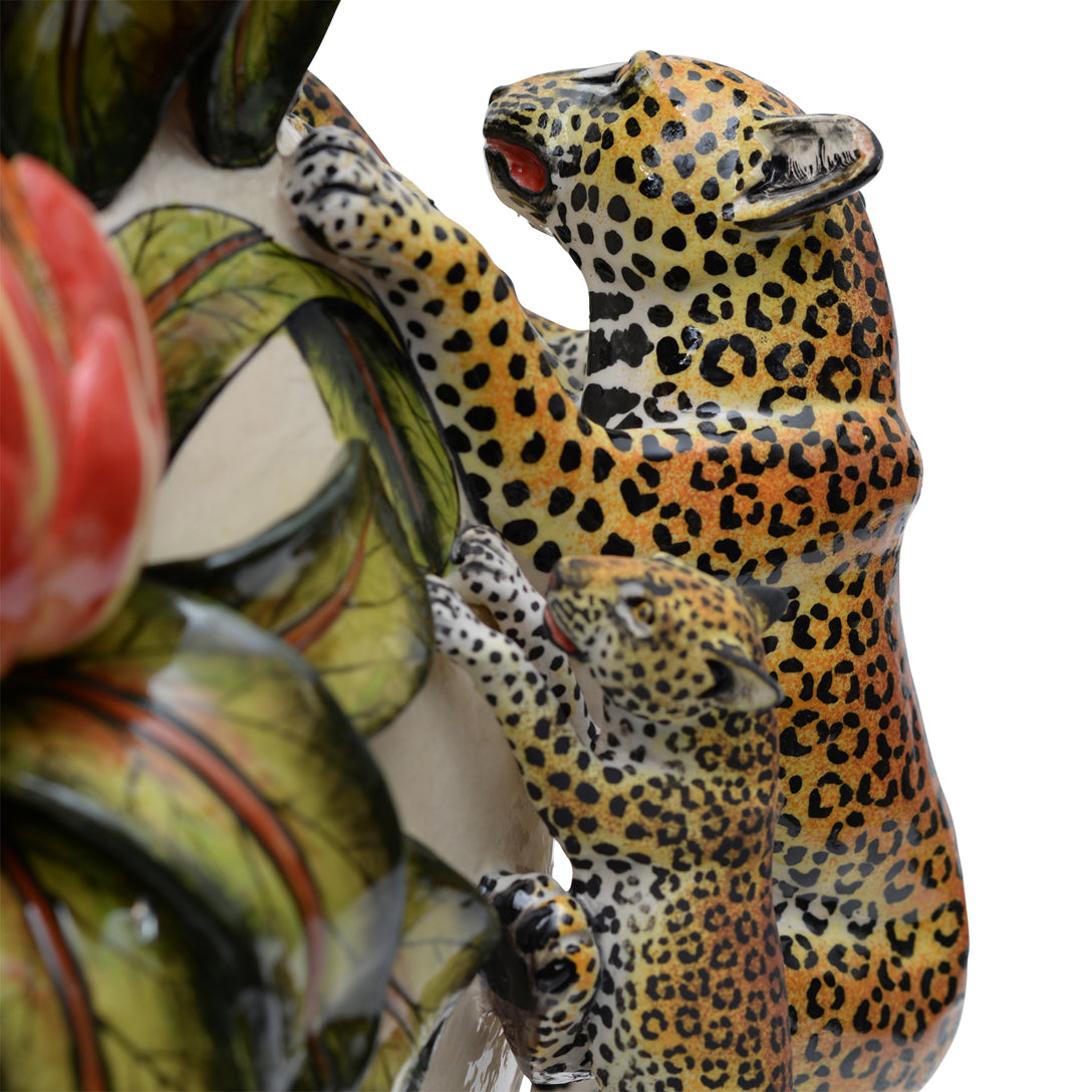 Leopard vase