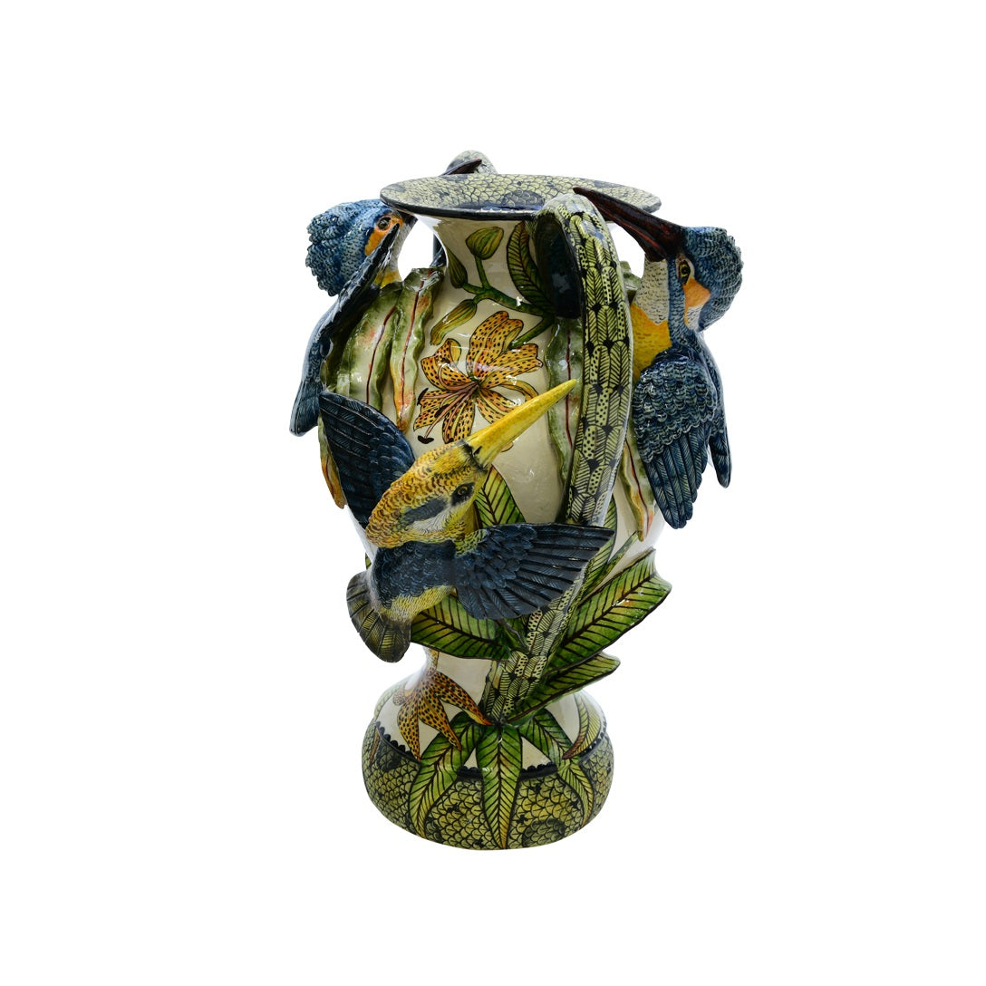 Kingfisher vase