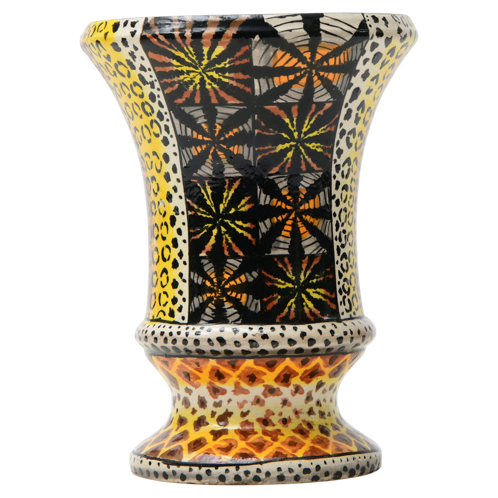 Leopard spotted vase