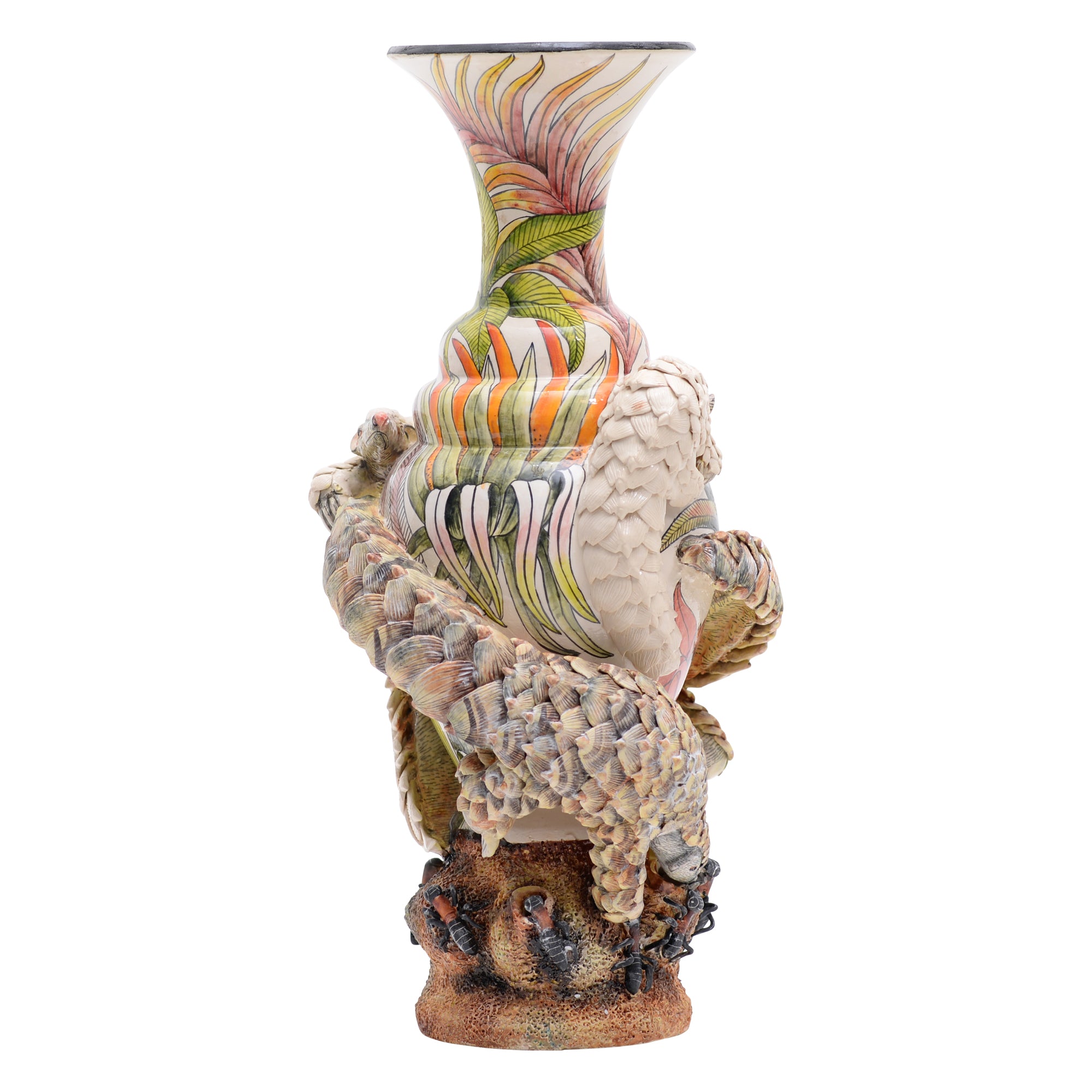Pangolin vase