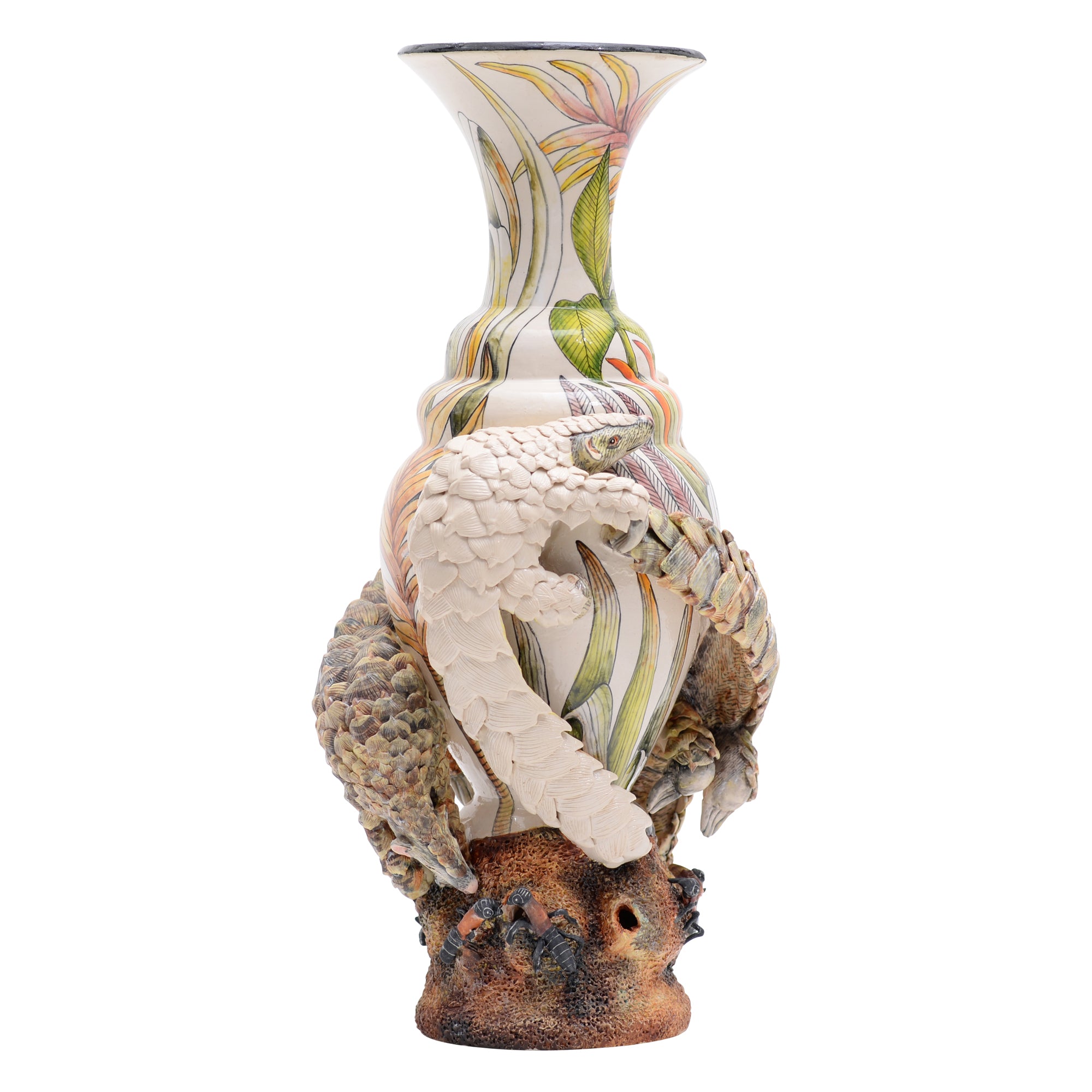 Pangolin vase