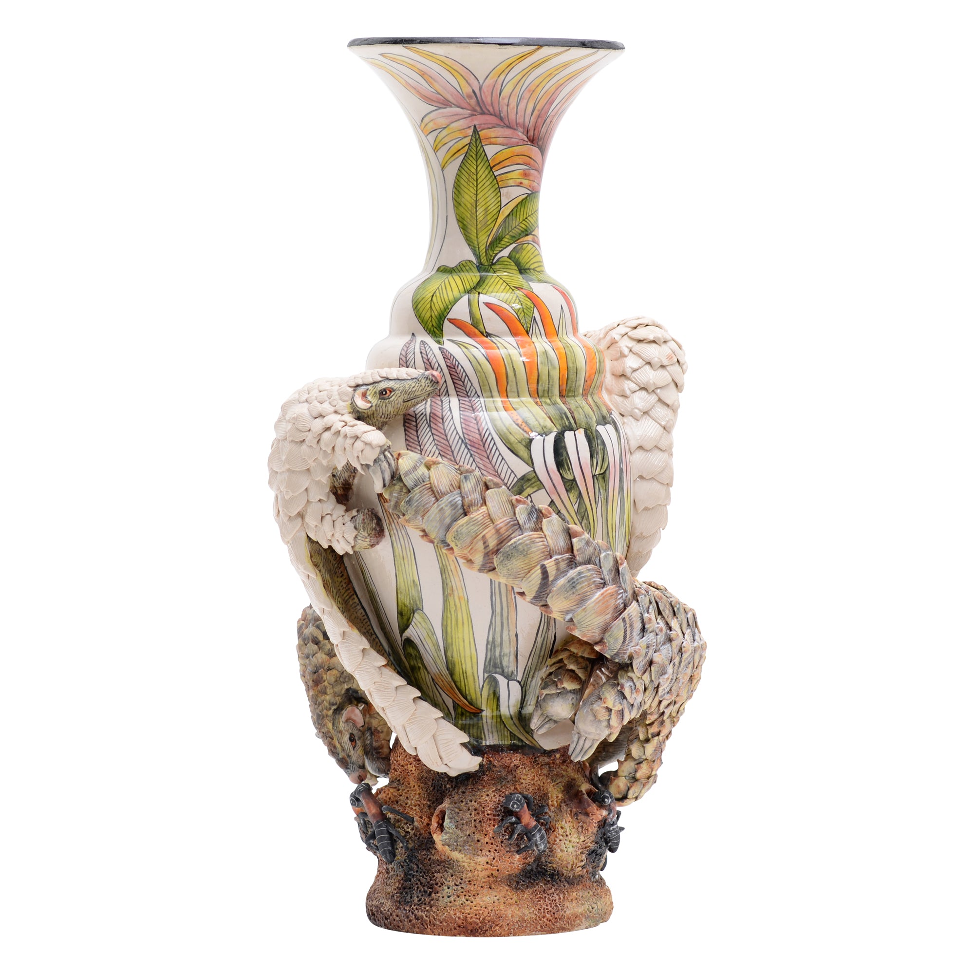 Pangolin vase