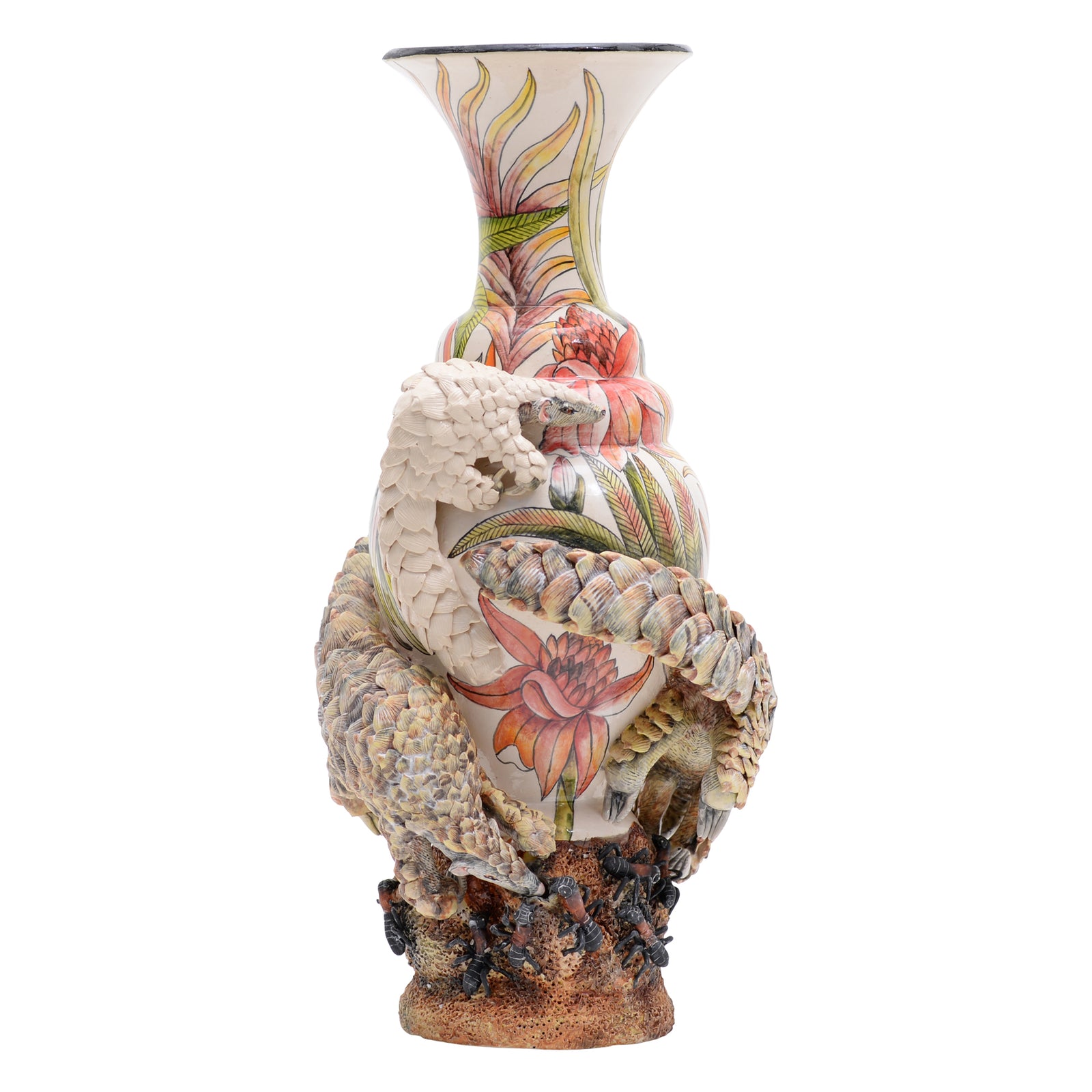 Pangolin vase