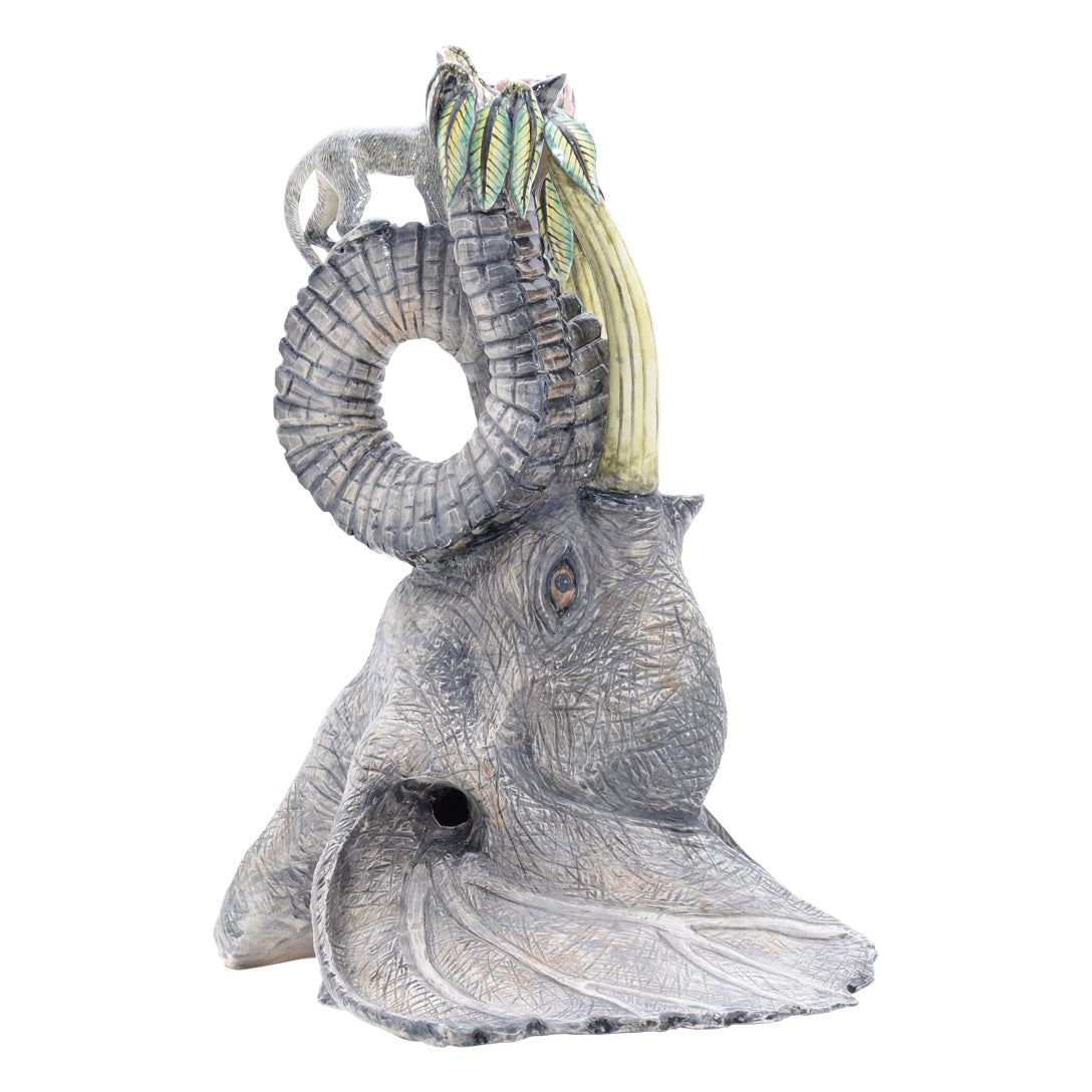 Elephant head candlestick