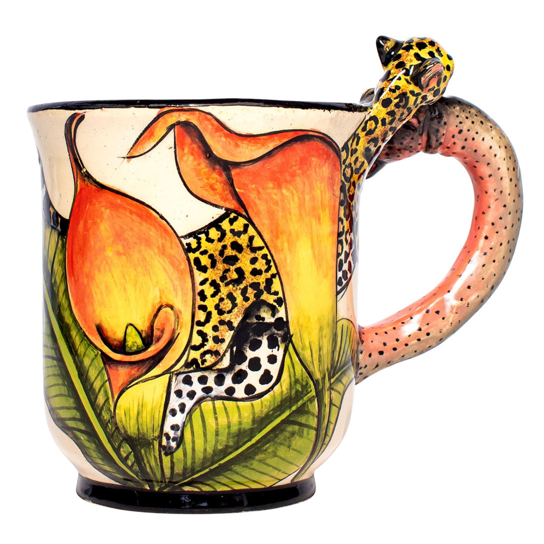 Hippo & leopard mug