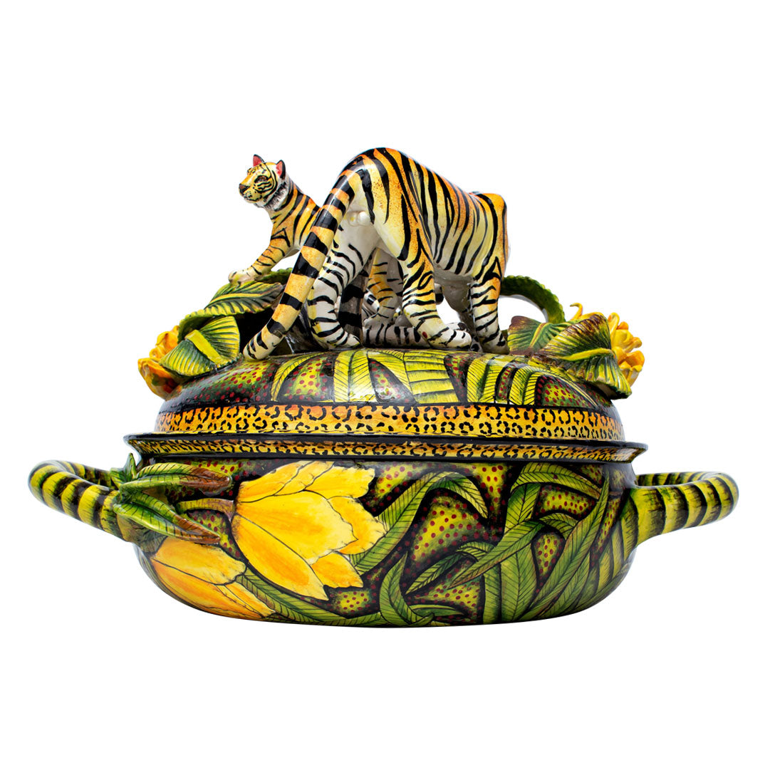 Tiger tureen dish