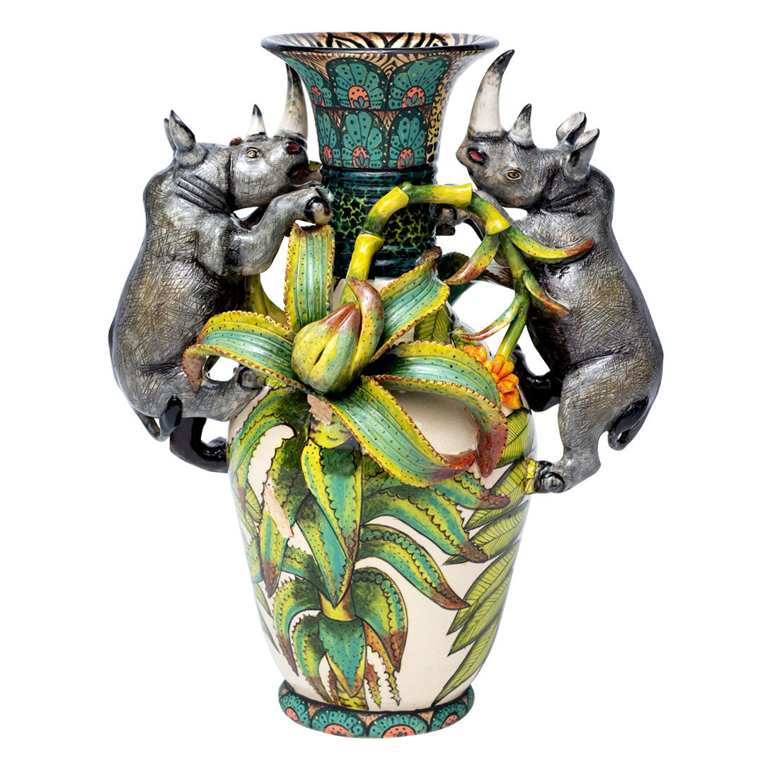 Rhino vase