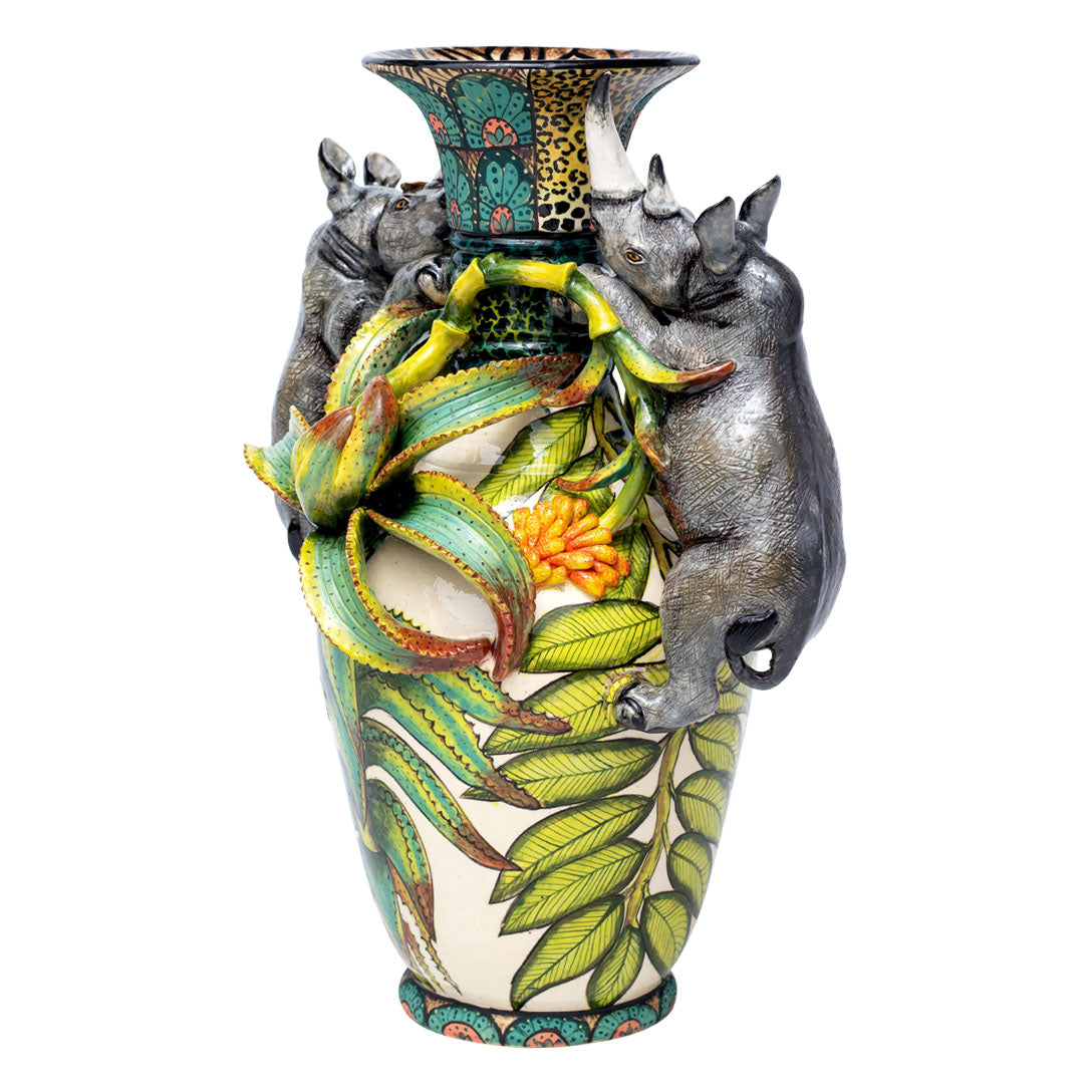 Rhino vase