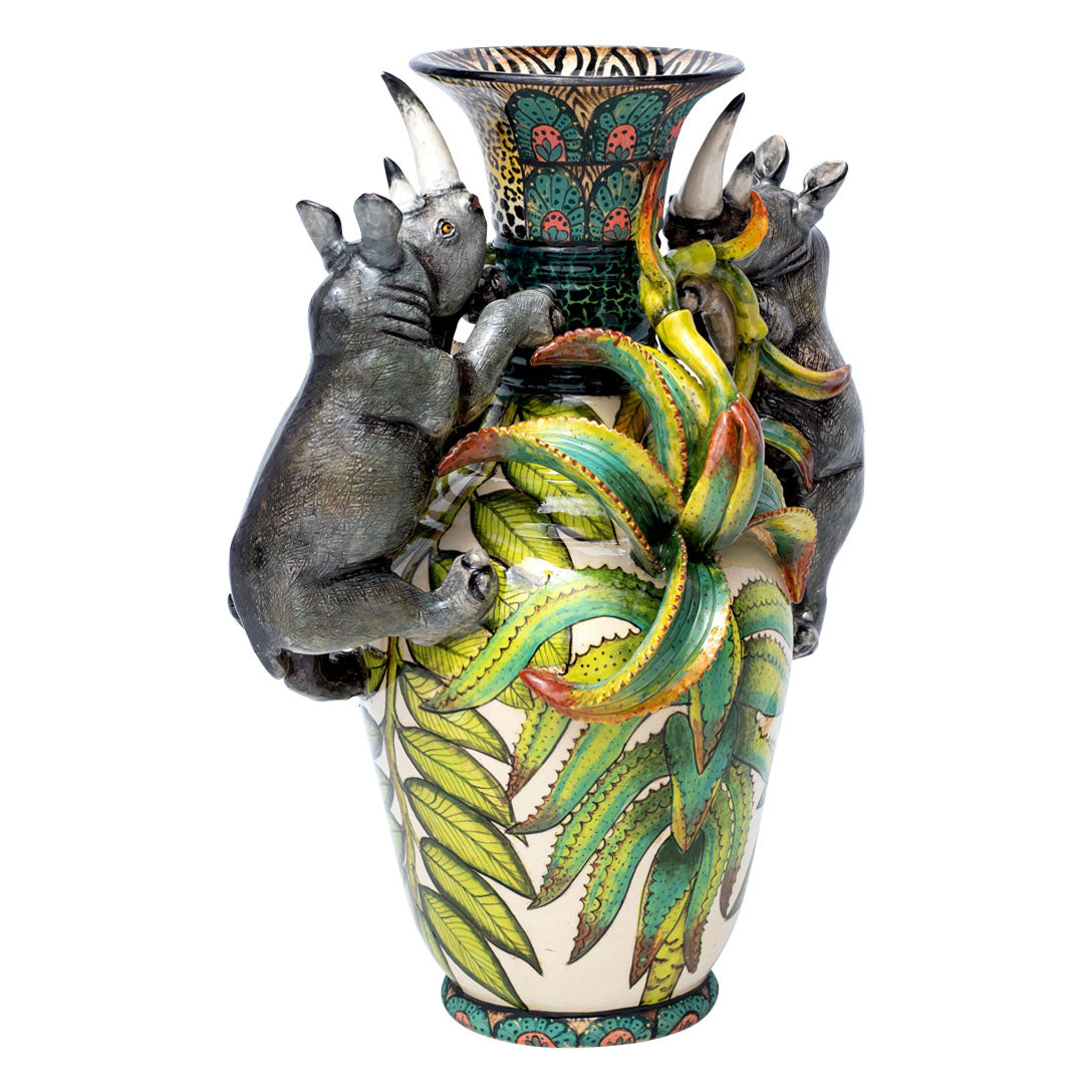 Rhino vase