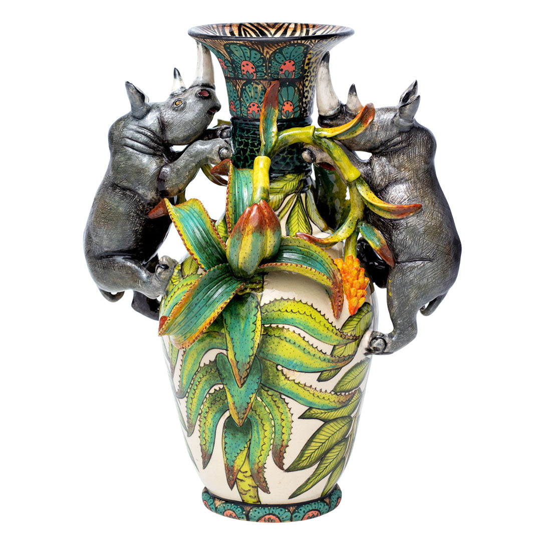 Rhino vase