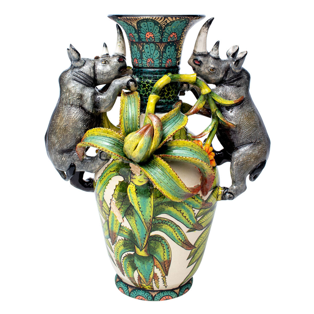 Rhino vase