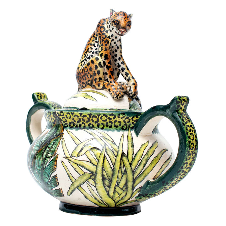 Leopard sugar pot