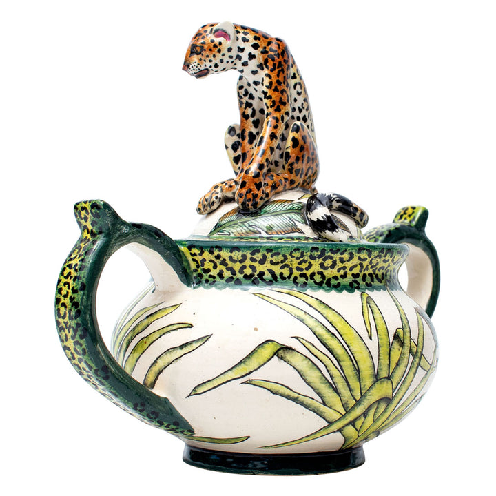 Leopard sugar pot