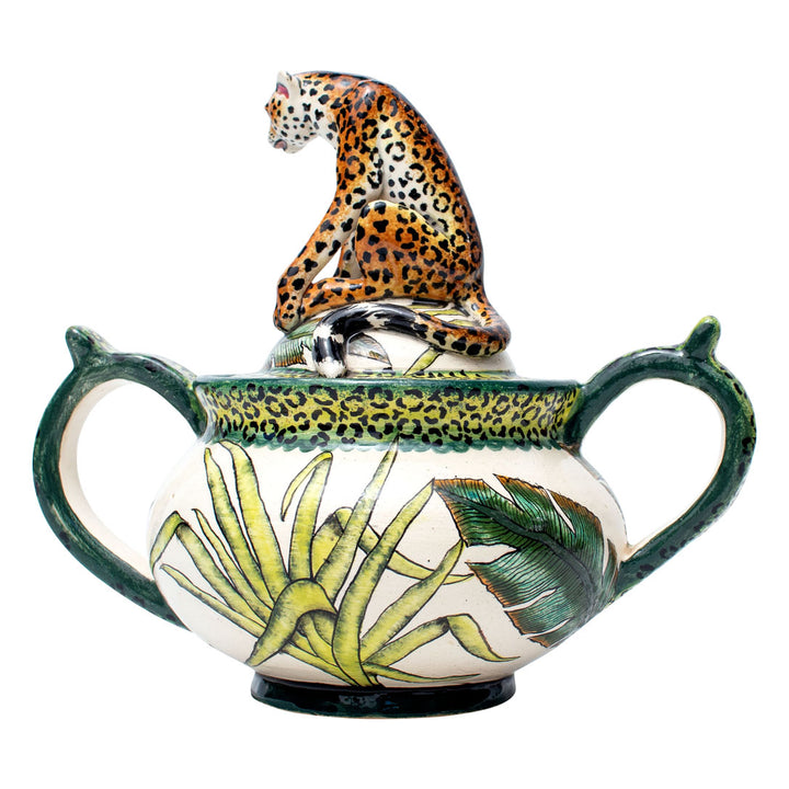 Leopard sugar pot