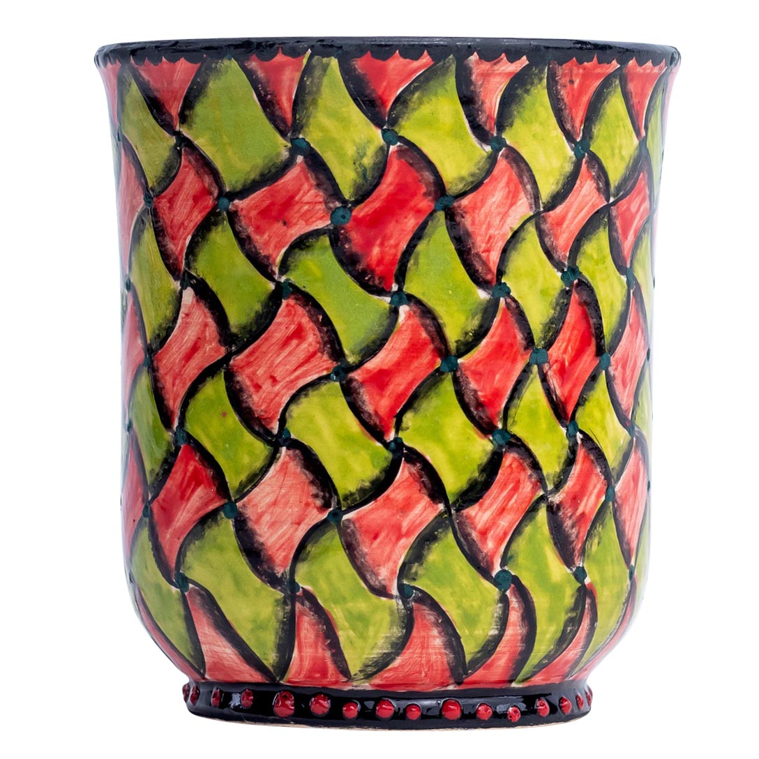 Elephant, rhombus pattern mug