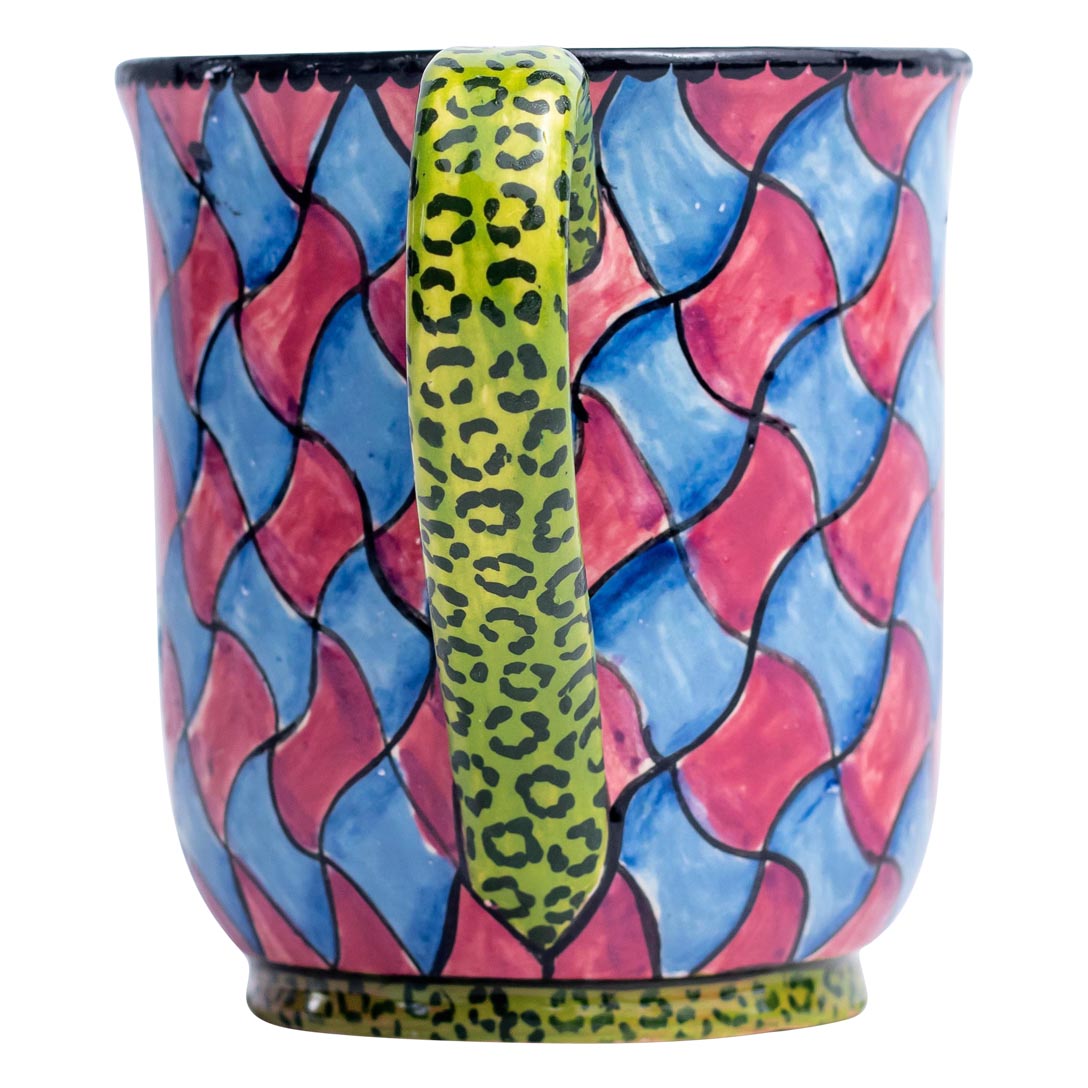 Leoapard spot, rhombus pattern  mug