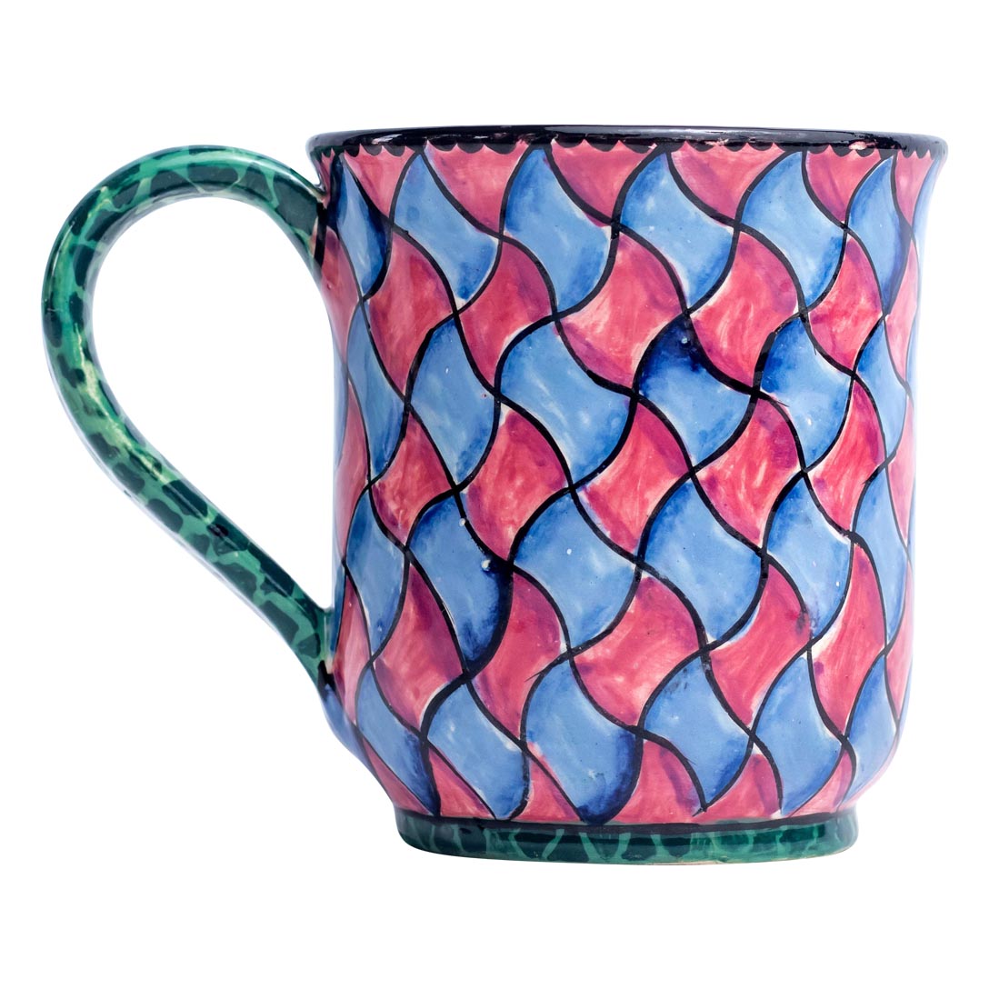 Giraffe spot, rhombus pattern mug