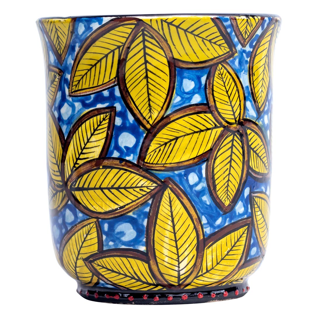 Cheetah spot, yellow leaves mug